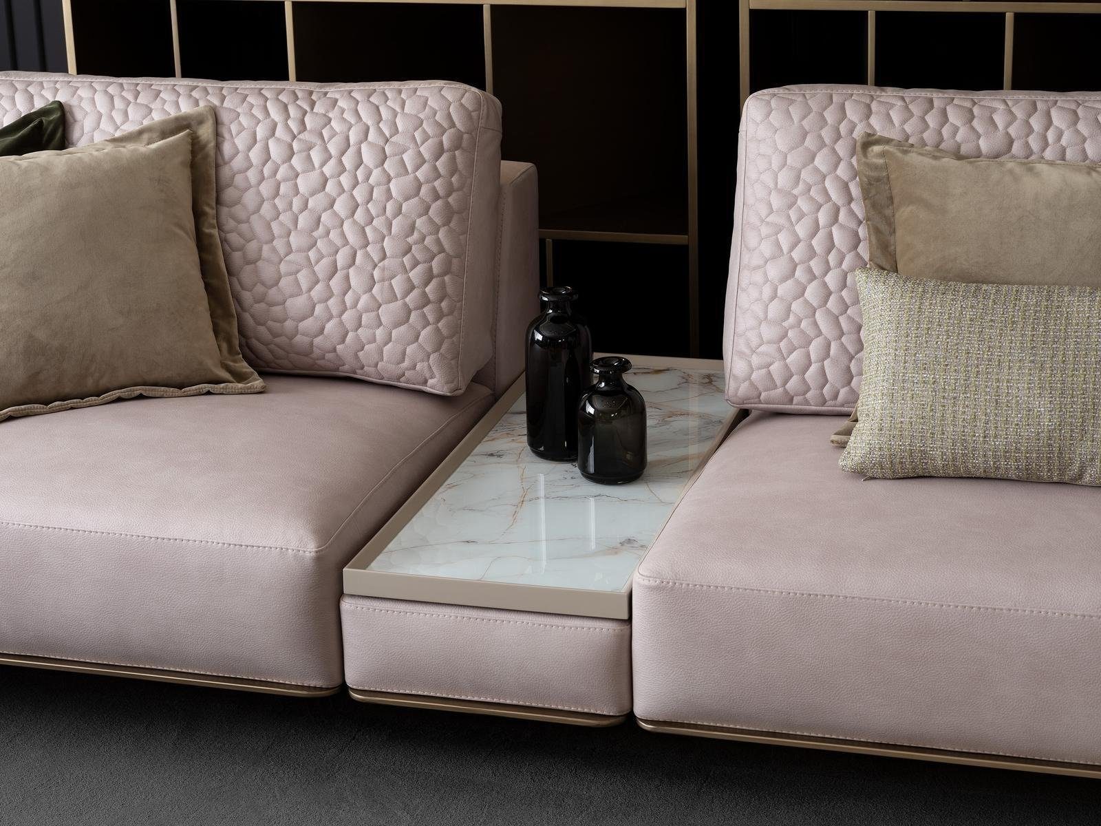 in 1 3-Sitzer JVmoebel 3 Design Couchen, Rosa Modernen Europa Sofas Sofa Teile, Wohnzimmer Stilvolle Made Sitzer