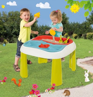 Smoby Spieltisch Sand- und Wasserspieltisch, mit 2 herausnehmbaren Wannen; Made in Europe