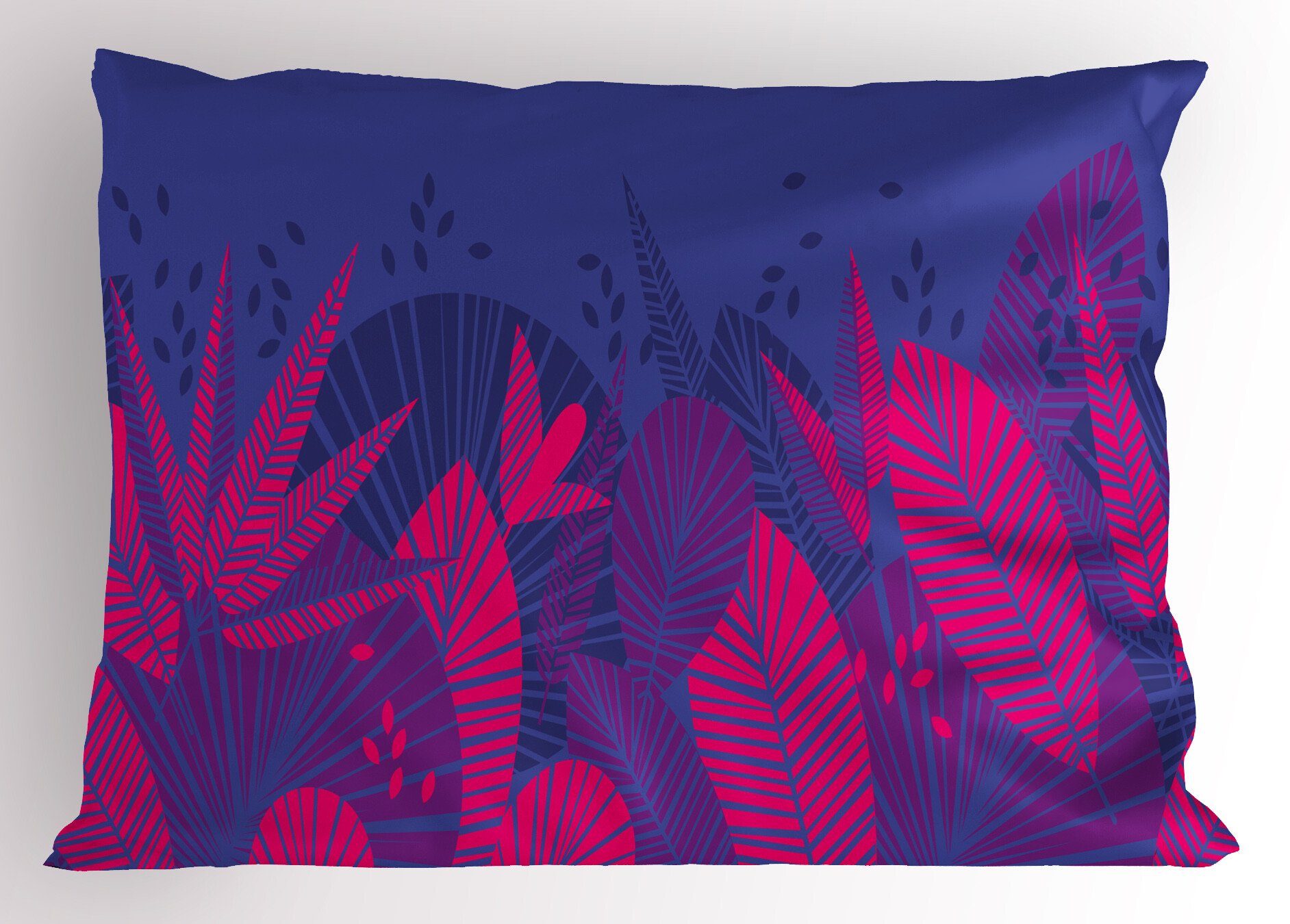 Dekorativer Dschungel King Tropisch Standard Blatt Kissenbezug, Kissenbezüge Exotische Stück), Size (1 Gedruckter Abakuhaus