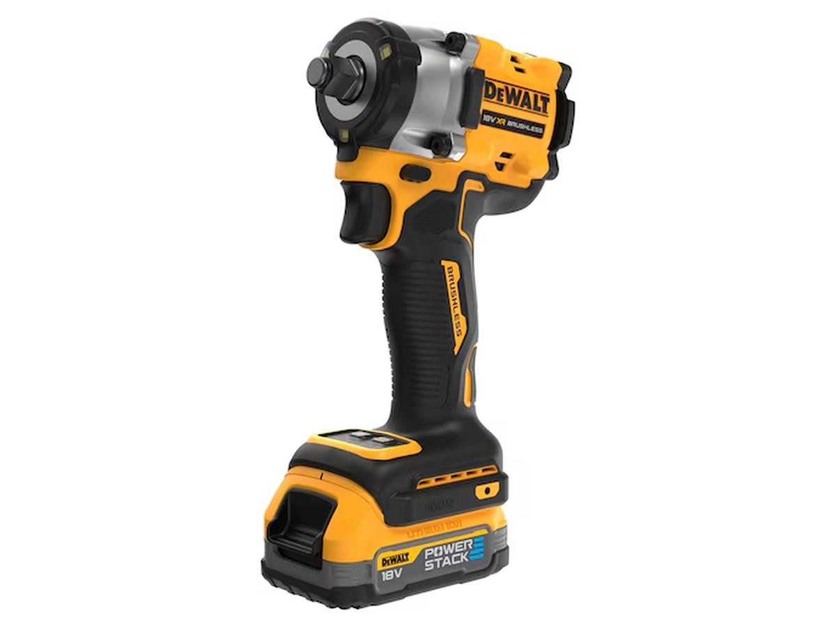 DeWalt Akku-Schlagschrauber 1/2",18V / 1,7Ah, 406 Nm, (Set), POWERSTACK Akku-Set im TSTAK-Koffer