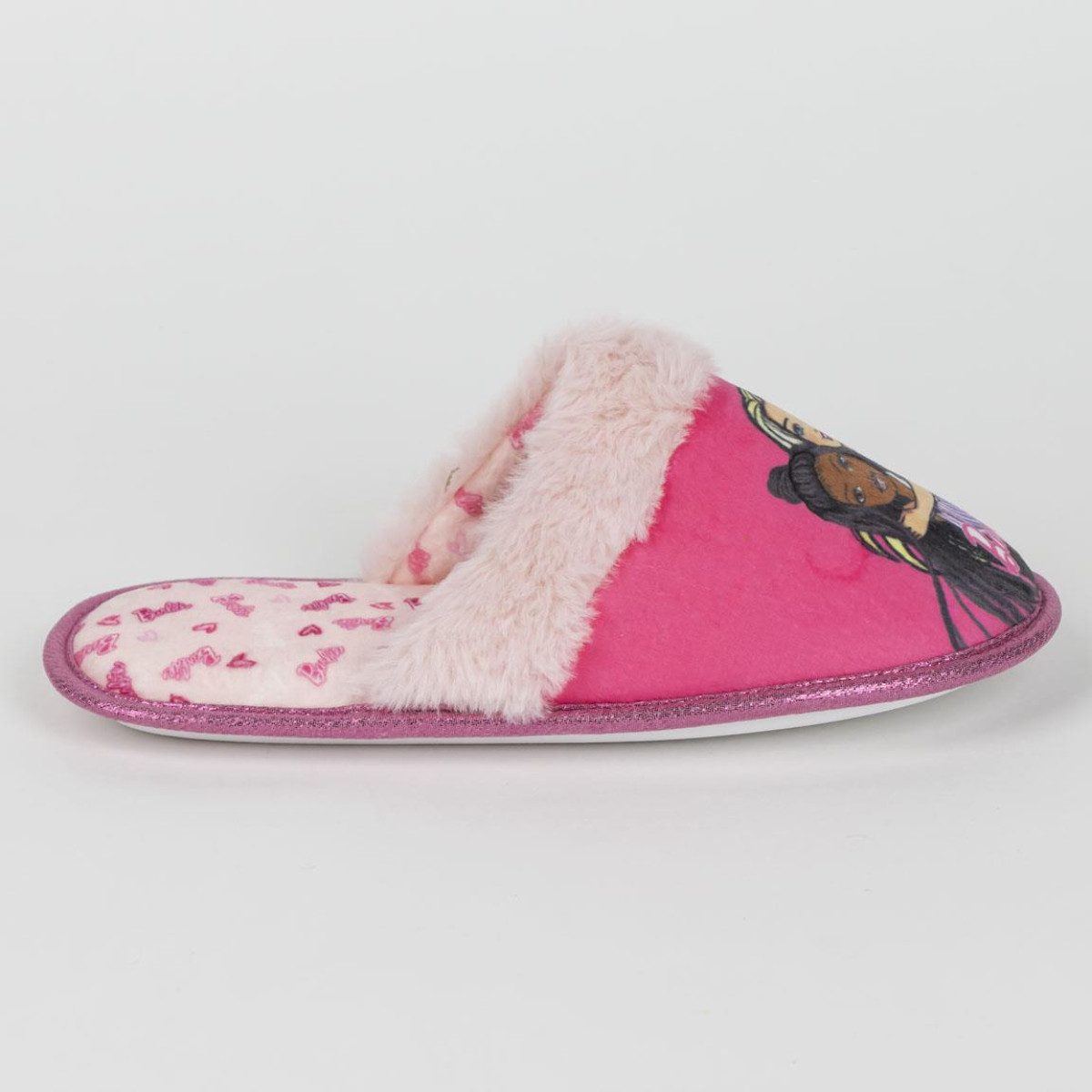 Cerda Barbie Damen offen, gemütliche Hauslatschen, Indoor Hausschuhe Pantoffel