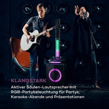 Auna Clubmaster Tube Portable-Lautsprecher (Bluetooth, 150 W)