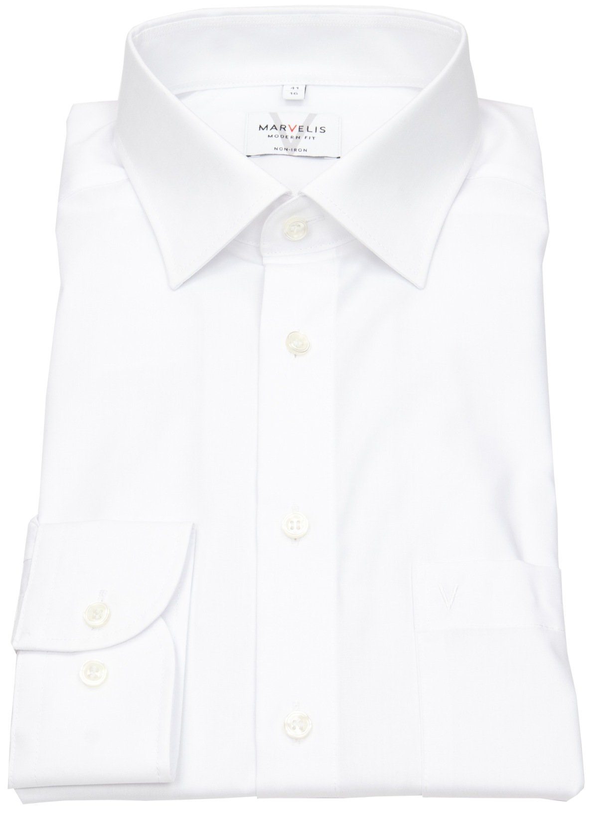 MARVELIS Businesshemd Modern Fit leicht tailliert günstig online kaufen