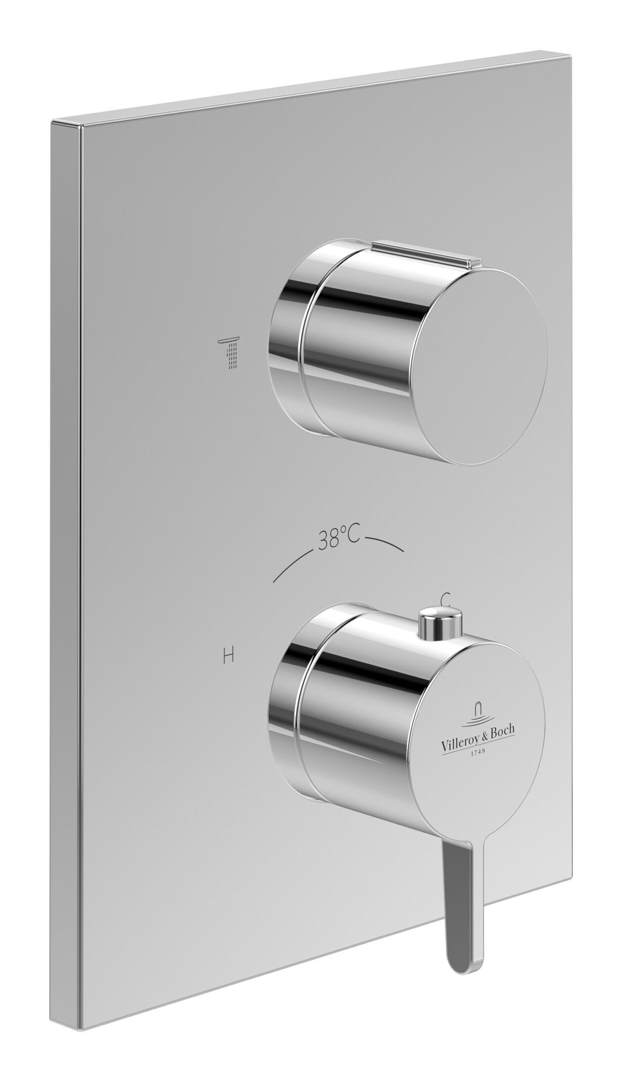 Villeroy & Boch Unterputzarmatur Conum Unterputz-Thermostat, mit Umsteller, Wandmontage