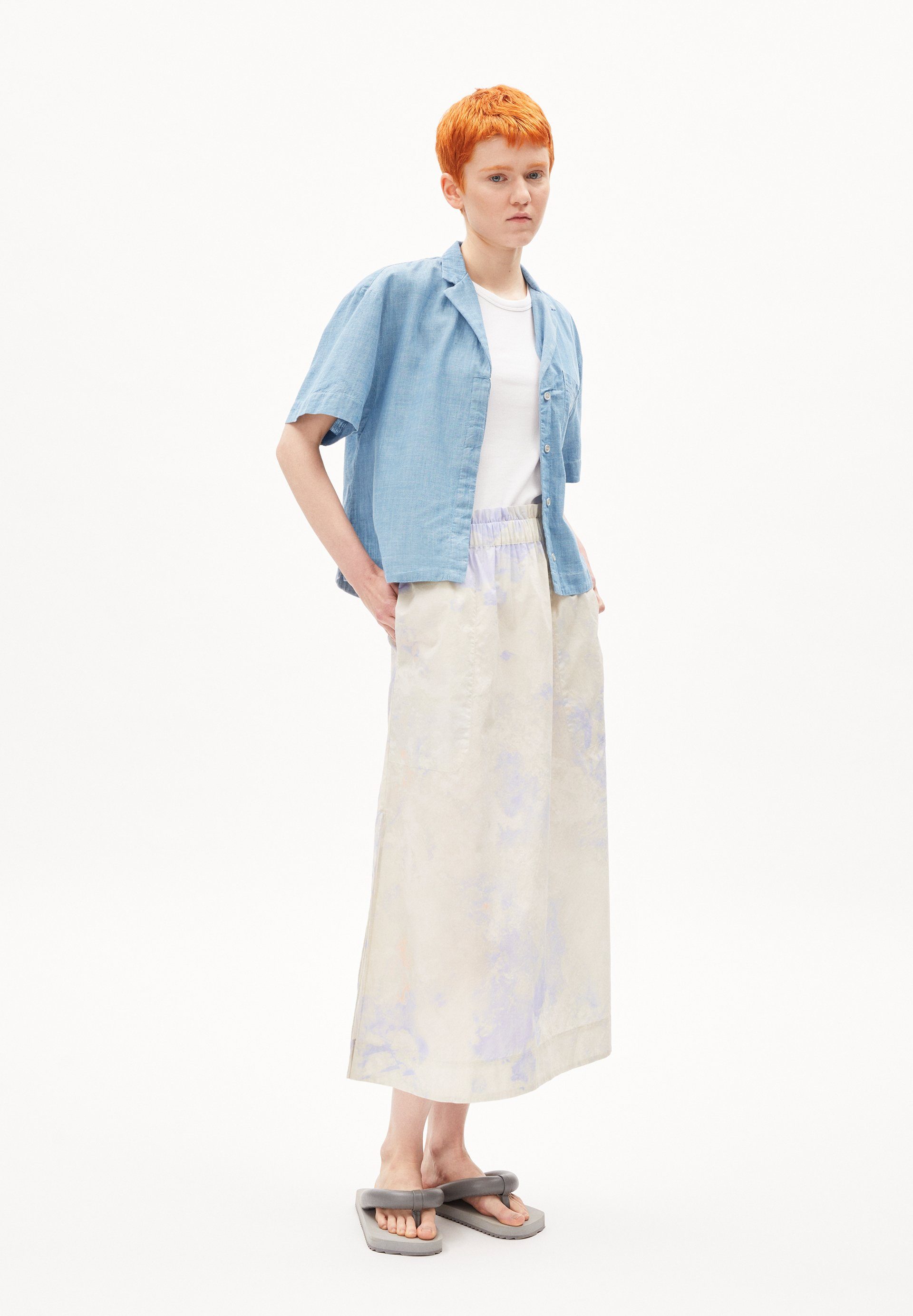 Armedangels Minirock AAIMEMI MINERAL (1-tlg., Regular Fit) Webrock Regular Fit aus Bio-Baumwolle