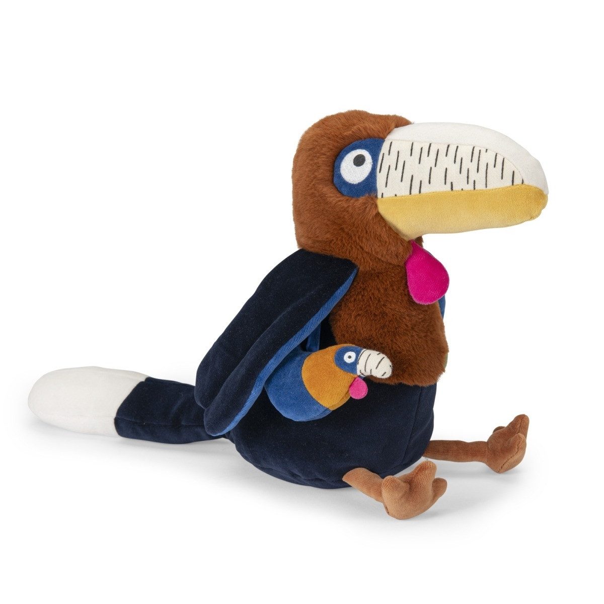 Moulin Roty Lernspielzeug Mawa Grosser Aktivitäten Vogel Litchi großes Activity-Spielzeug, Activity-Spielzeug