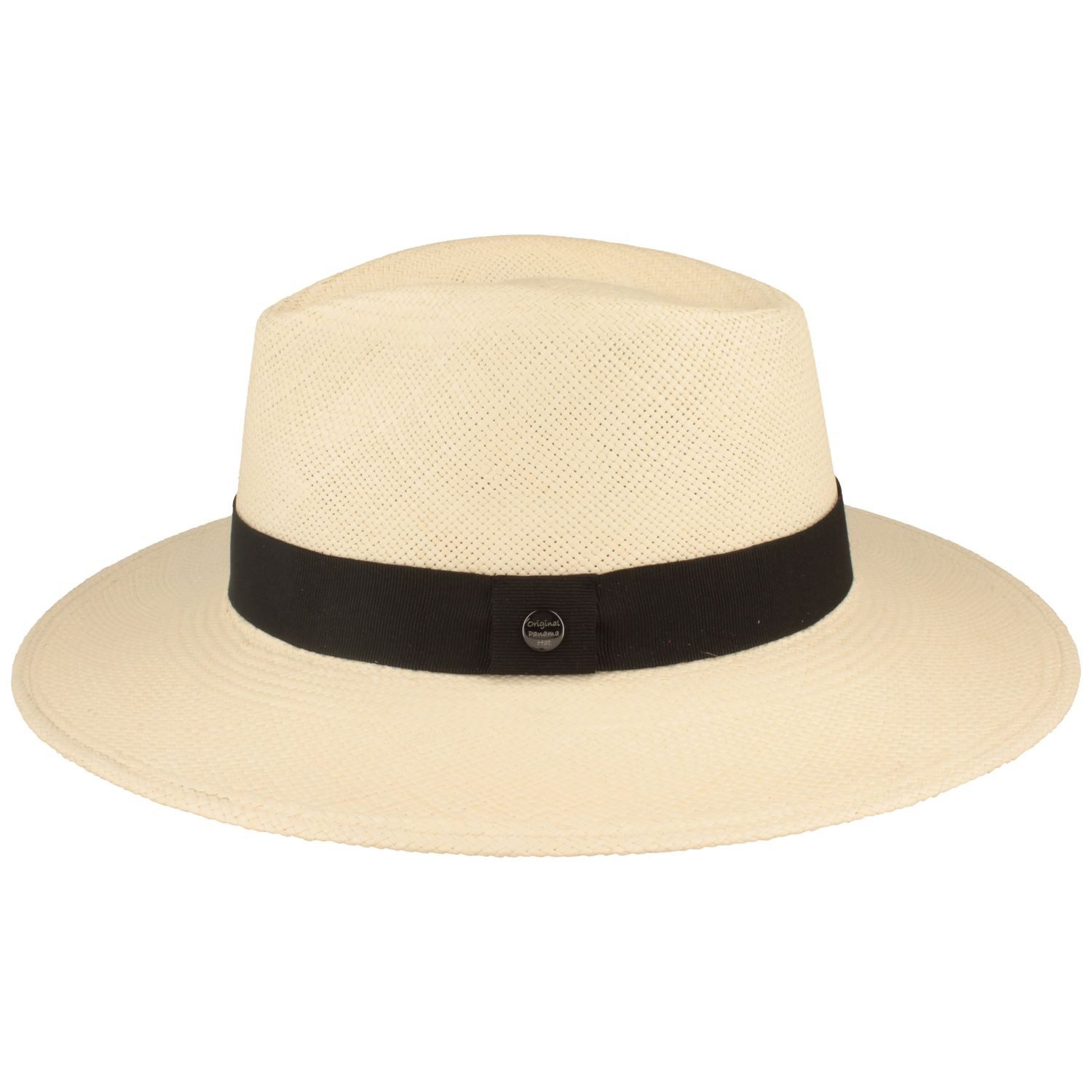 Breiter Strohhut Original Panamahut Traveller mit UV-Schutz 50