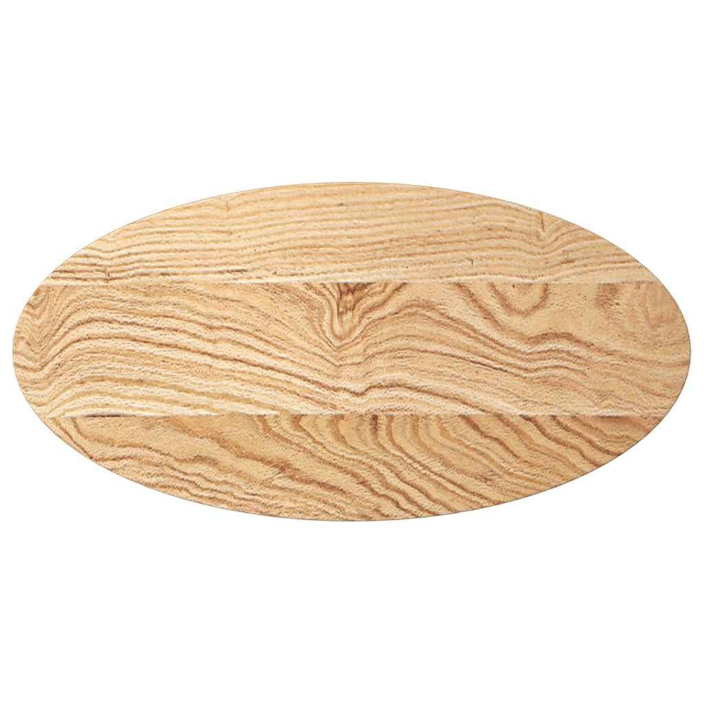vidaXL Tischplatte Tischplatte 80x40x4 cm Massivholz Eiche Oval (1 St)