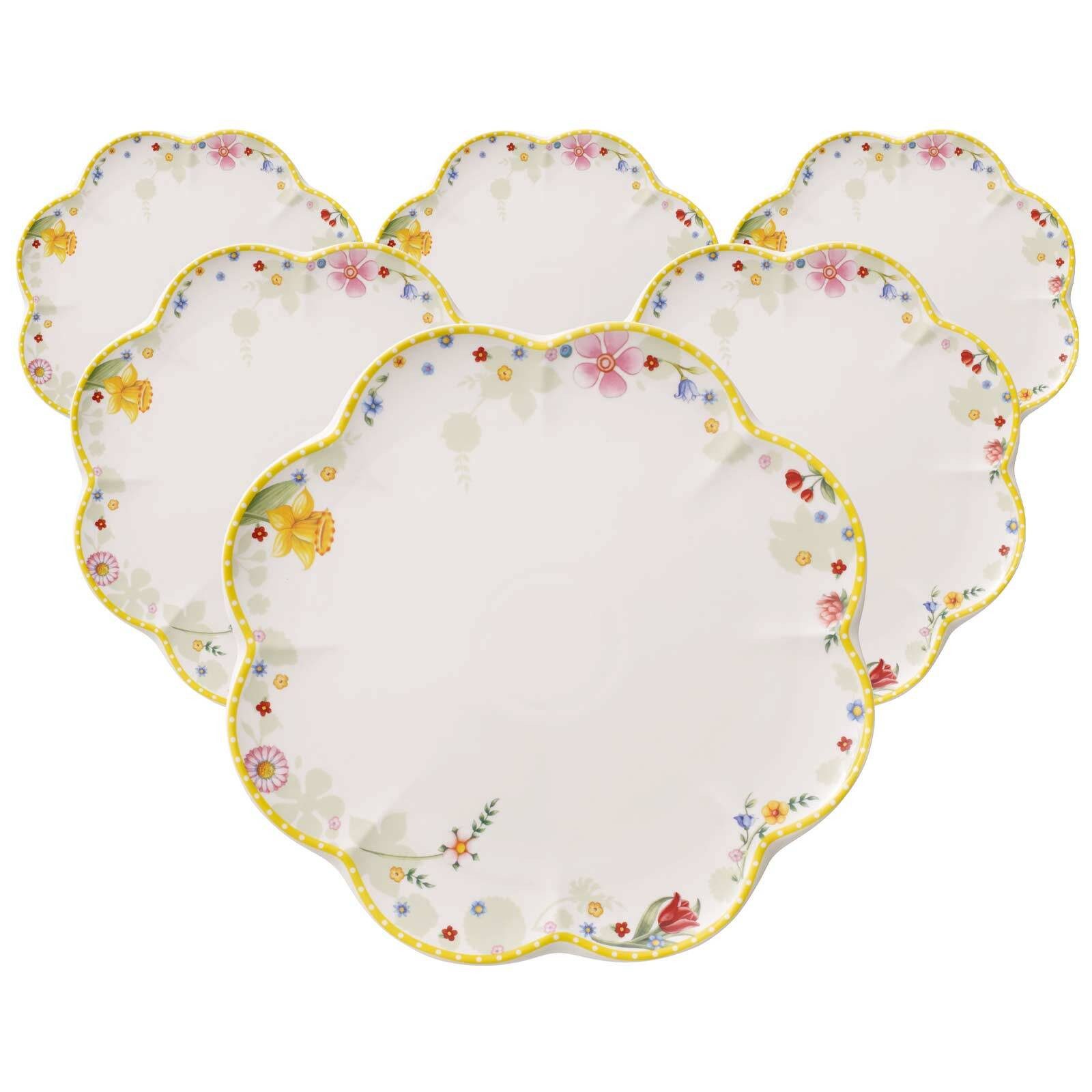 Villeroy & Boch Speiseteller Spring Awakening Speiseteller ø 27 cm 6er Set, (6 St)