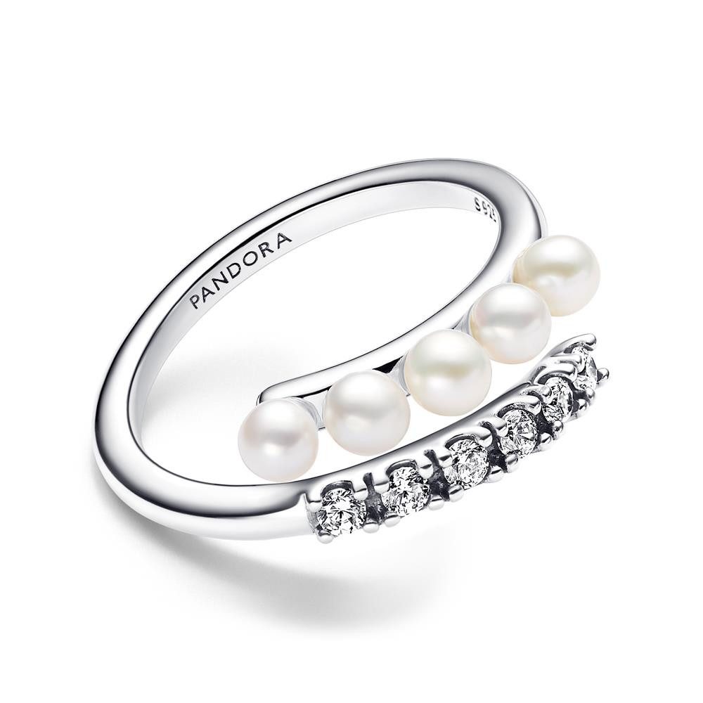 Pandora Silberring Timeless Ring aus 925er Silber mit Perlen und Kristallen von PANDORA
