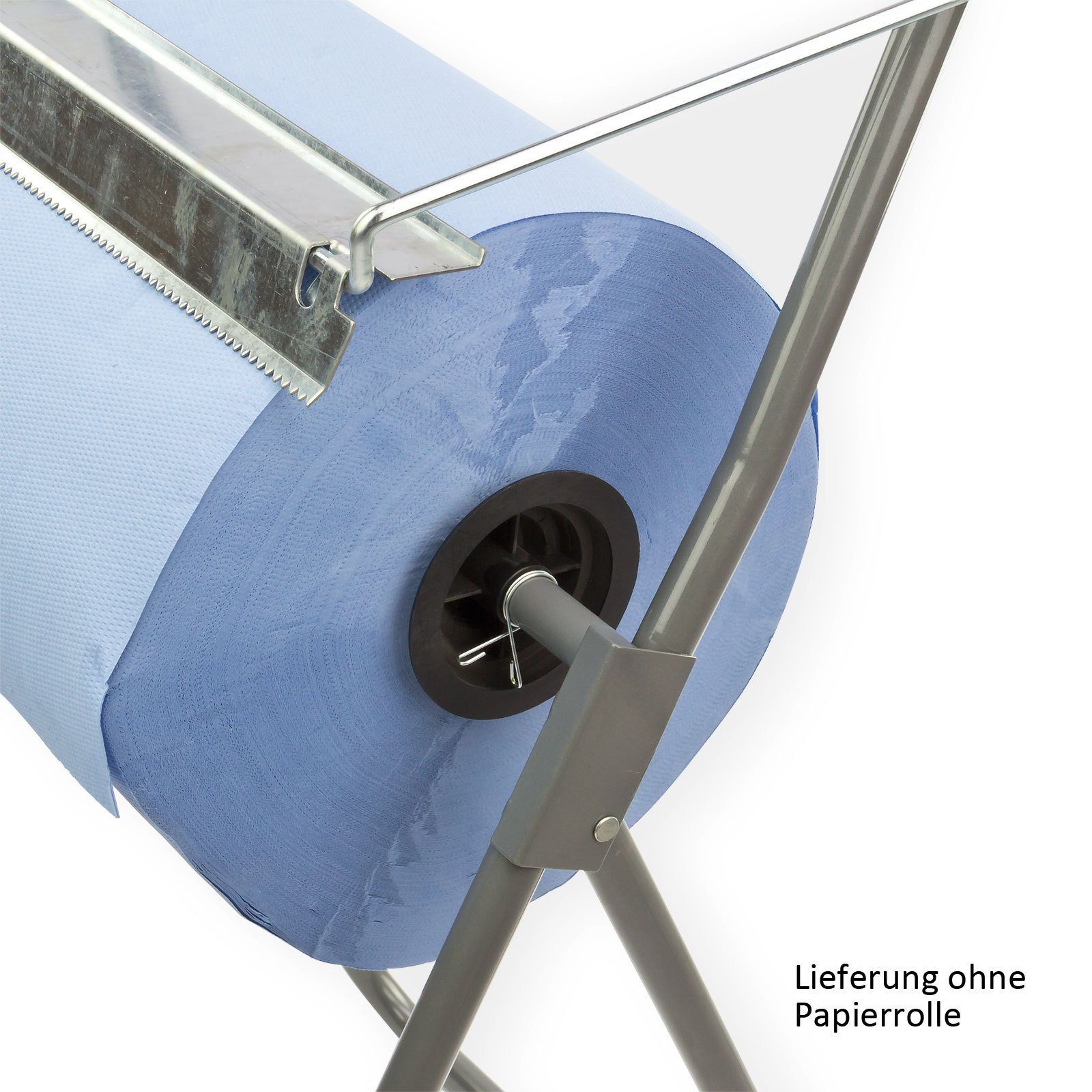 Wandrollenhalter Putztuchrollen-Bodenständer 40 cm Metall