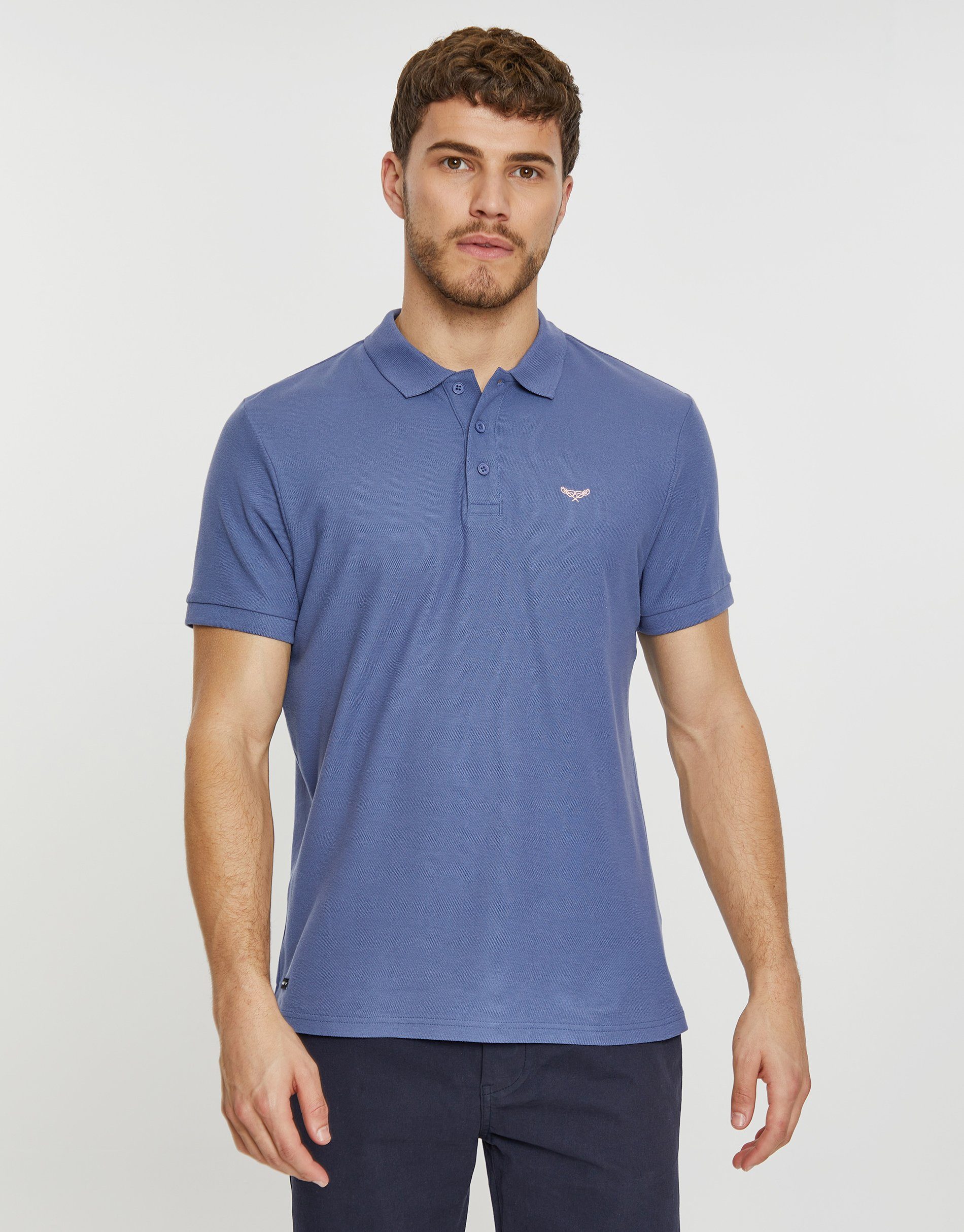 Threadbare Poloshirt THB Polo Regna Denim Blau | Poloshirts