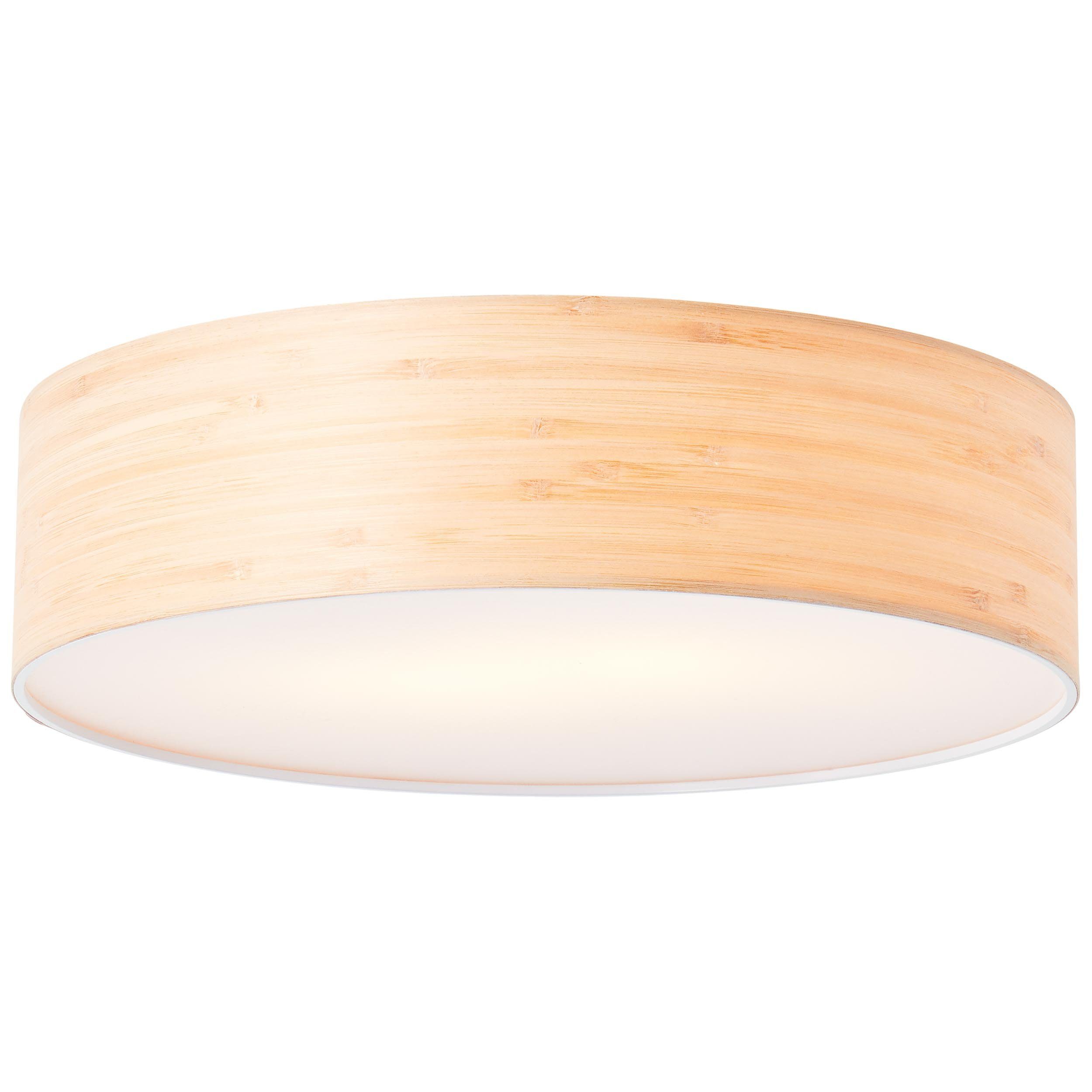 Brilliant Deckenleuchte Romm, Lampe, Romm Deckenleuchte 38cm holz hell/weiß,  2x A60, E27, 33W, Für L