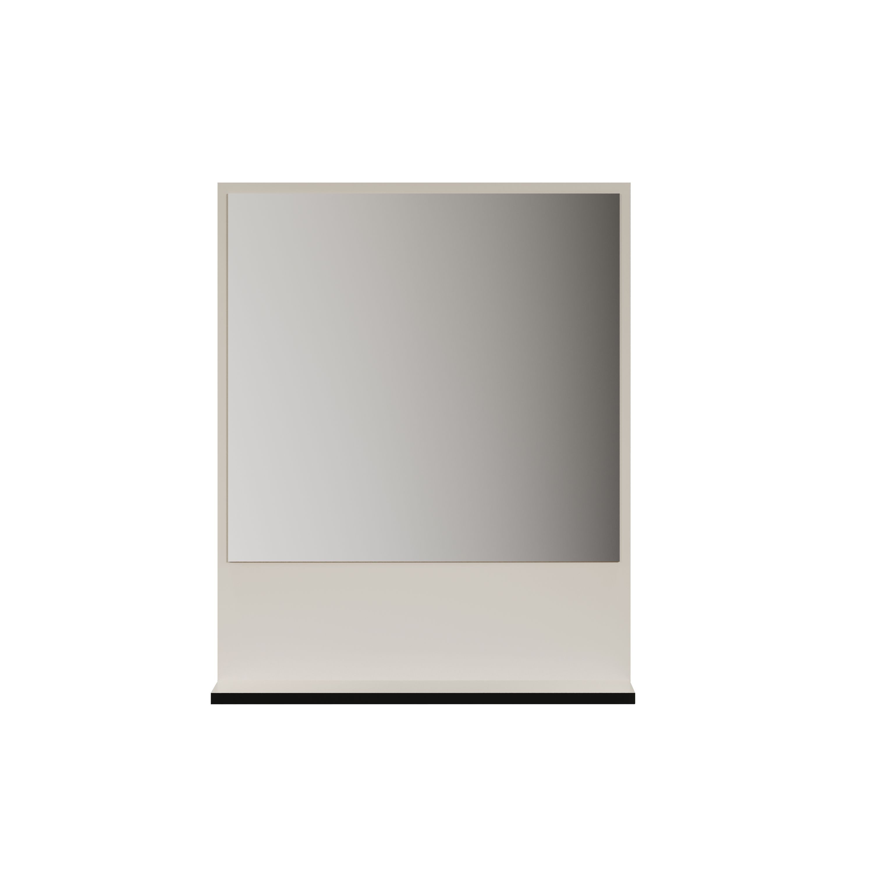trendteam Wandspiegel (Spiegel), Wandspiegel Badspiegel mit Ablageboden 60x74x14cm