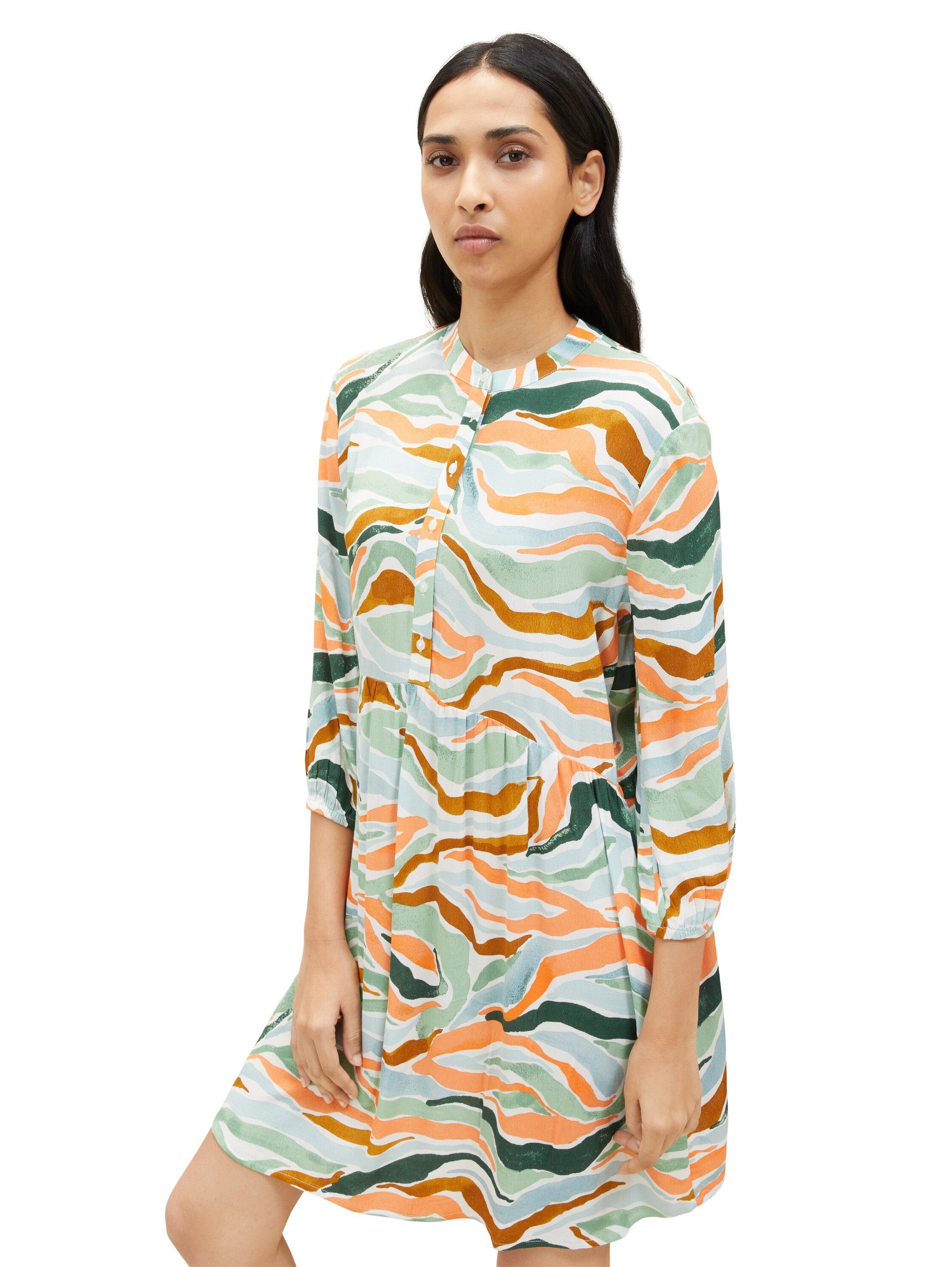 Midikleid colorful Kleid design TOM TAILOR wavy