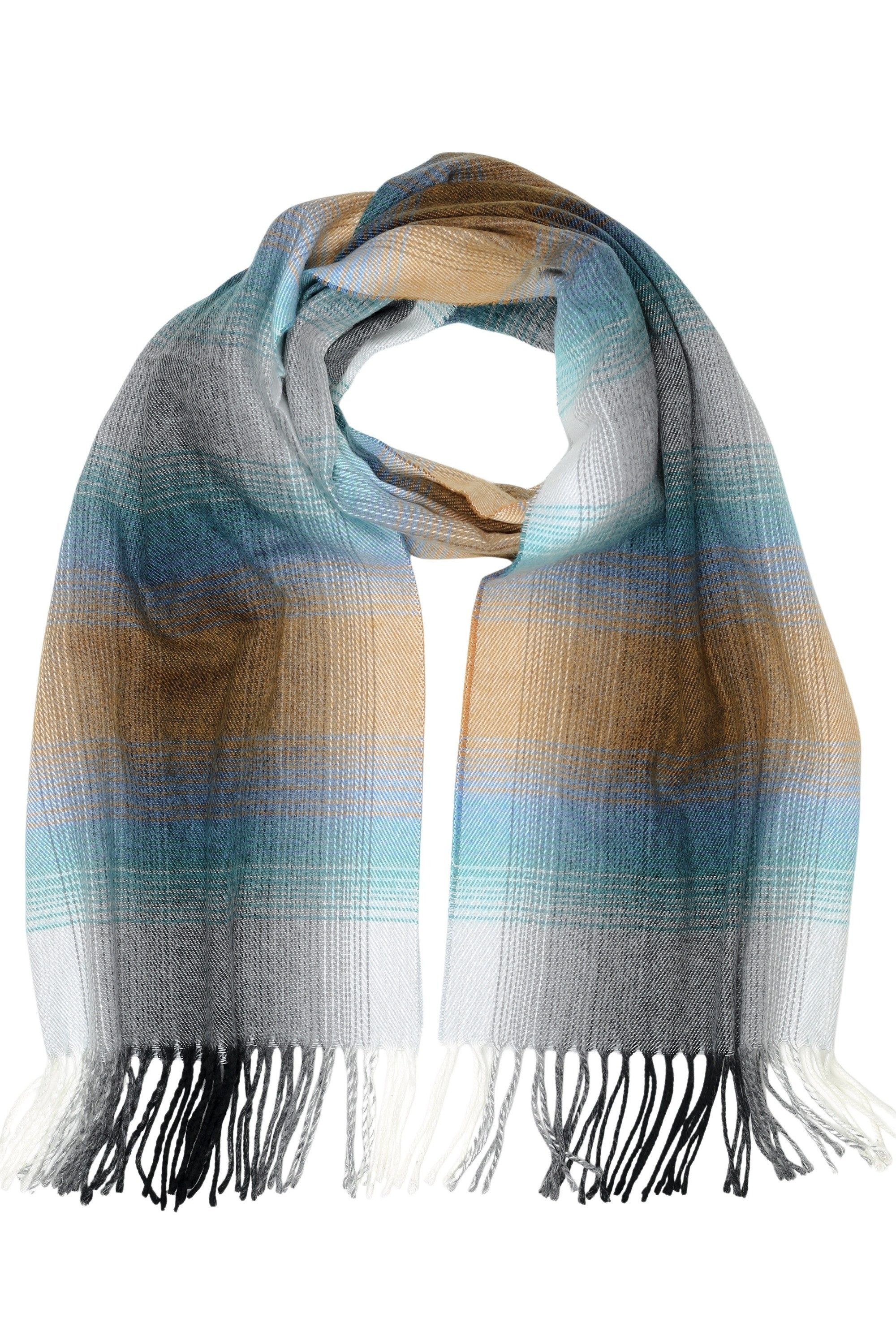 COLLEZIONE ALESSANDRO Wollschal Manchester, (1-St), in modischer Farbkombi, Made in Italy