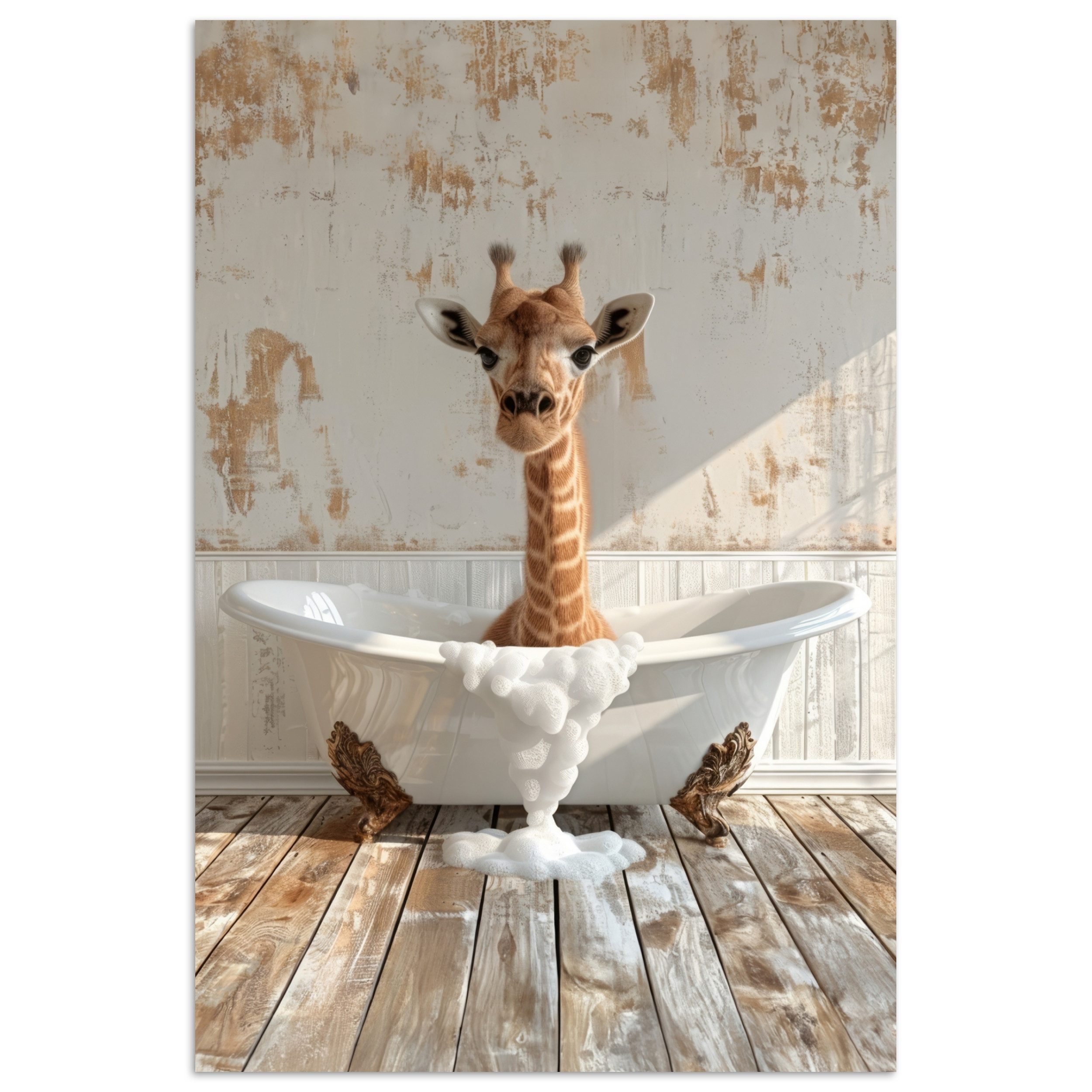 MuchoWow Poster Giraffe - Badewanne - günstig online kaufen
