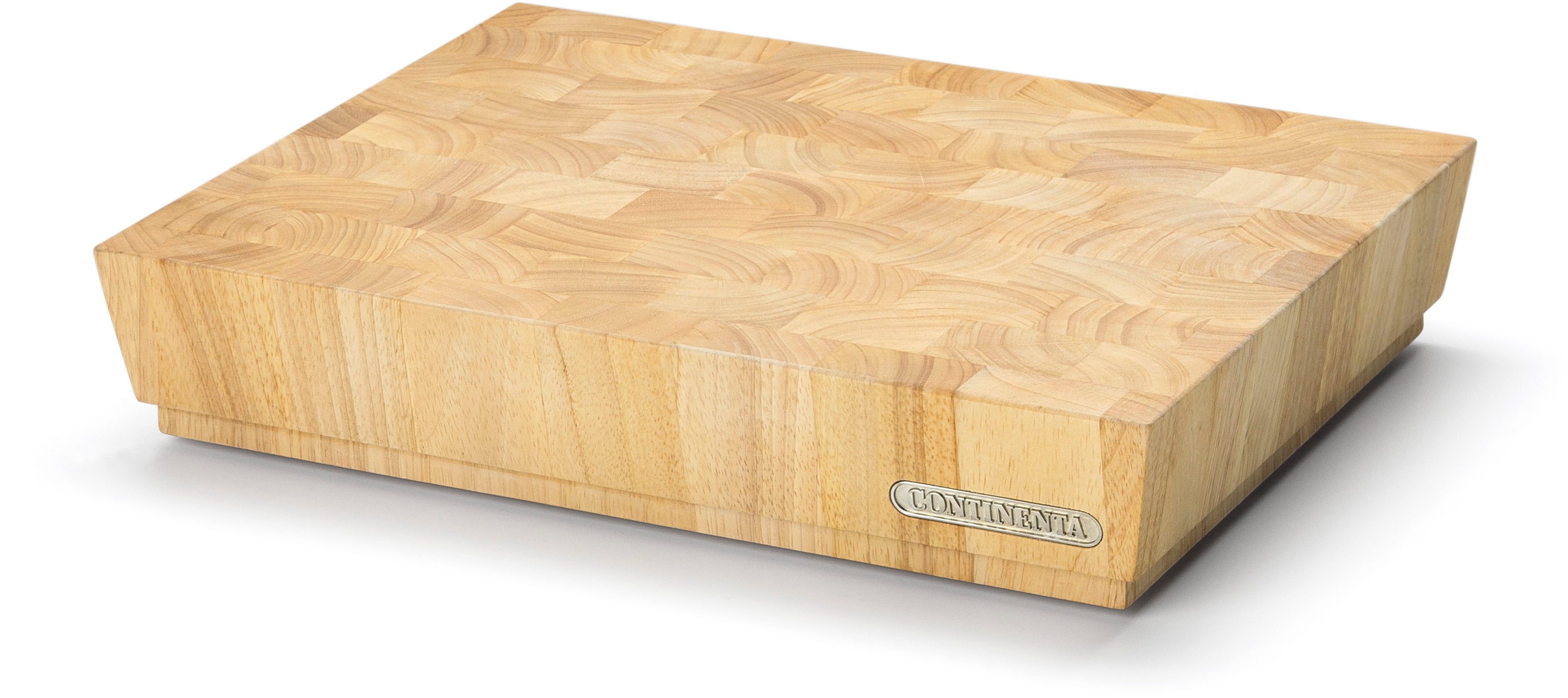 Continenta Schneidebrett, Massivholz, (1-St), Hackbrett, Stirnholz 40x30x7,5cm
