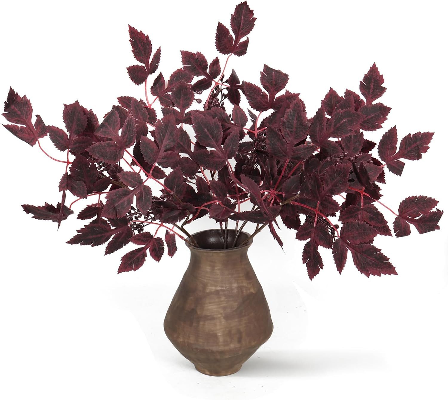 Kunstblumenstrauß 4 Stück Kunstpflanzen Herbstblätter Zweige Herbstdeko, Bomiclss, für Erntedankfest Halloween Herbstfest Tisch Hause …