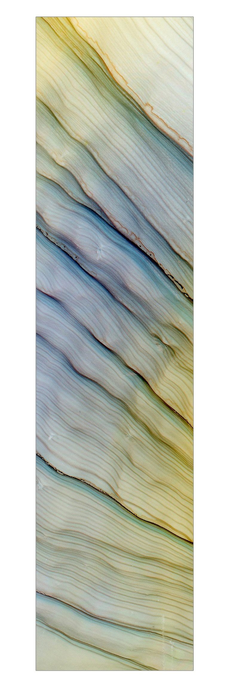 Bilderdepot24 Schiebegardine Flächenvorhang blickdicht Melierter Farbtanz Honig (1 St), halbtransparent, Wohnzimmer große Flächengardine lichtdurchlässig für Klemm-System