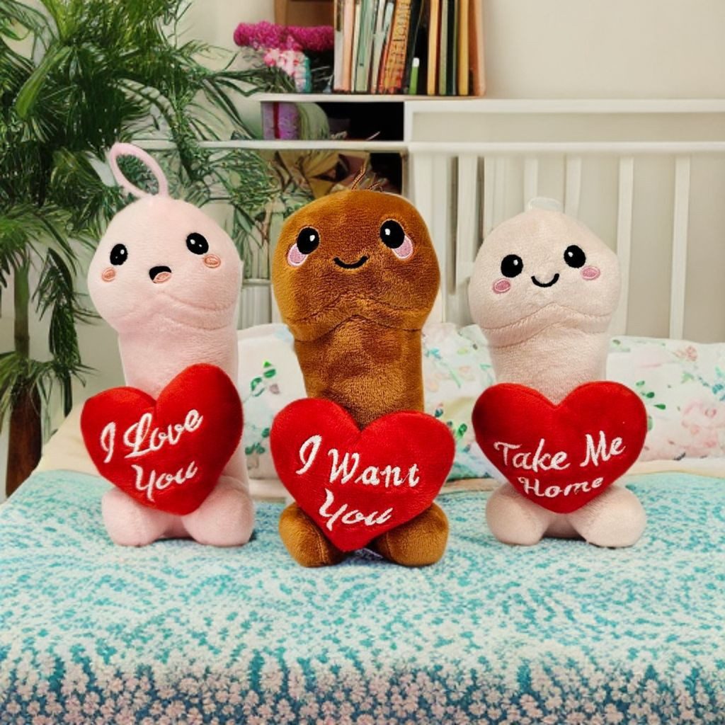 soma Plüschfigur Plüsch Penis Kuscheltier 15 cm beige Junggesellenabschied Geschenk (Set, 1-St., Geschenk-Set), Junggesellenabschied Party Geschenk Frauen Abend Dildo Mitbringsel