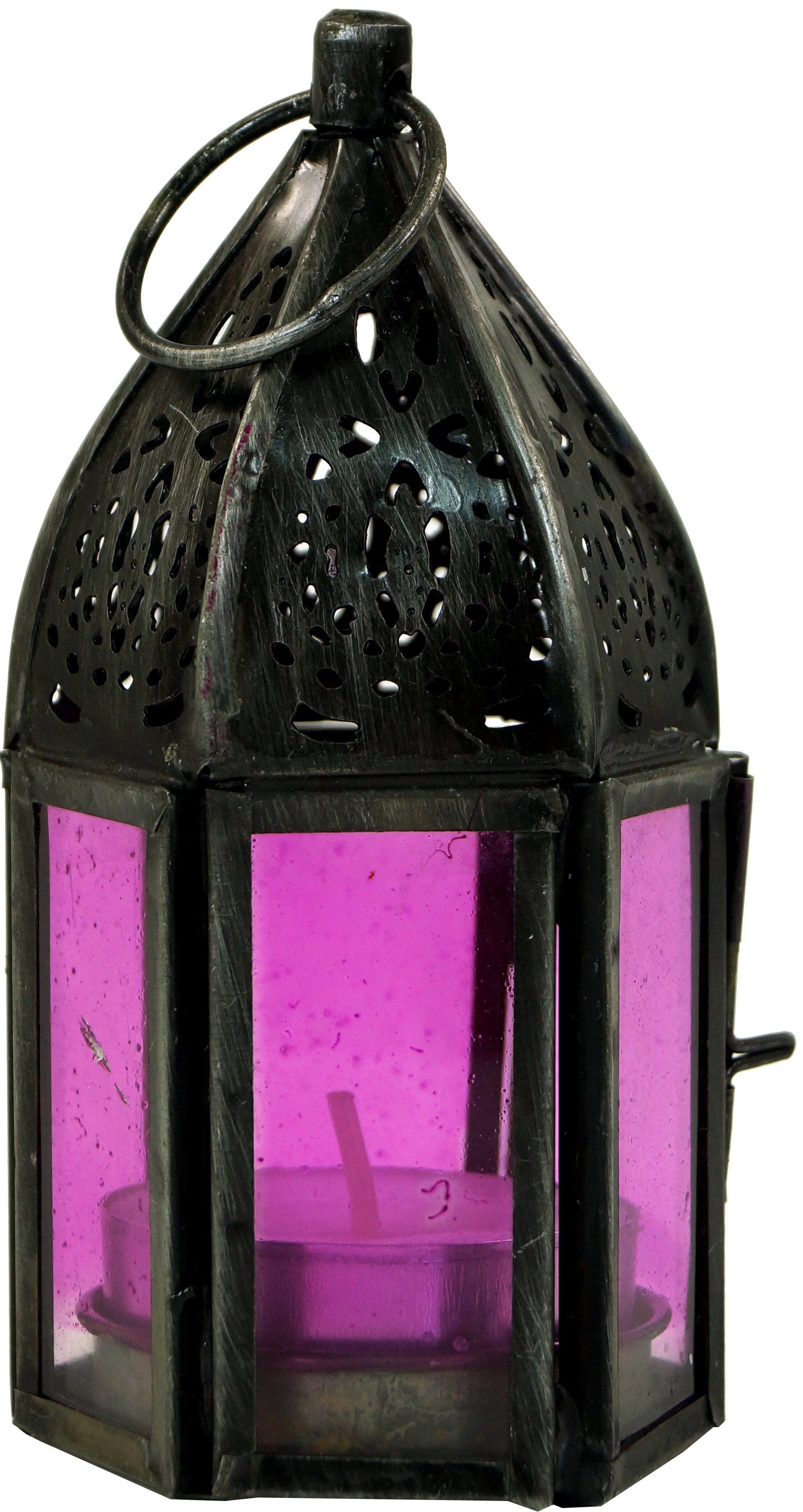 Guru-Shop Kerzenlaterne Orientalische Metall/Glas Laterne in.. günstig online kaufen