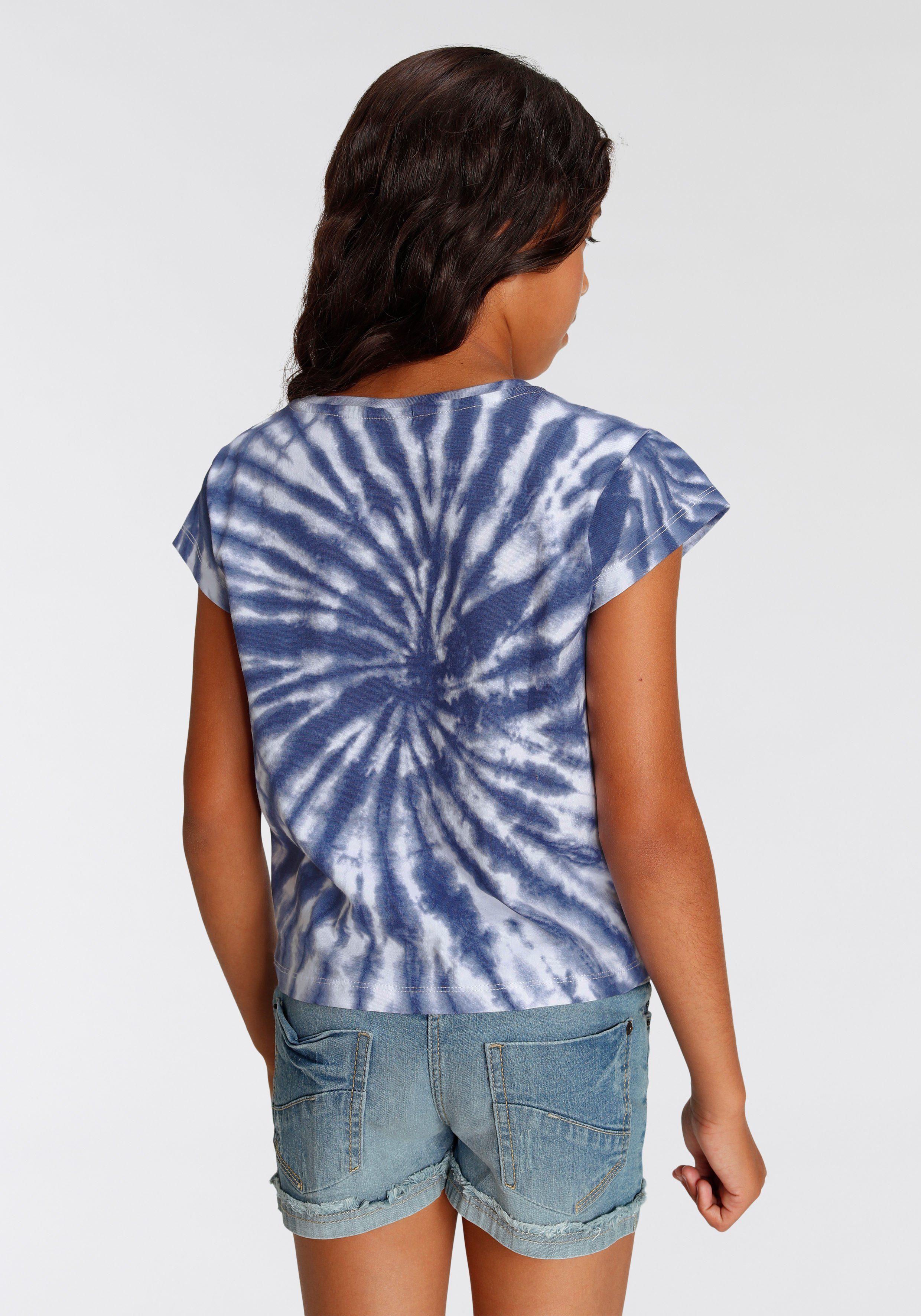 KIDSWORLD T-Shirt Herz Batik Kurzarm, gerade Passform, vielseitig gemustert – Bild 3 von 5