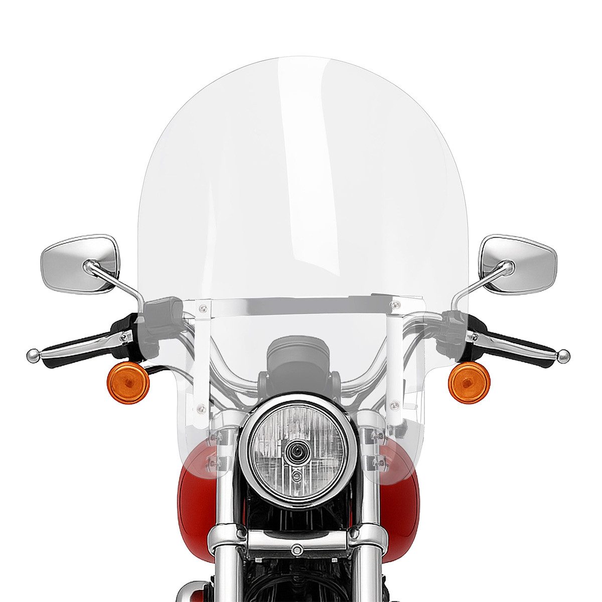 Craftride Motorradhelm-Visier Windschild für Harley Davidson Sportster 1200 Custom 96-18