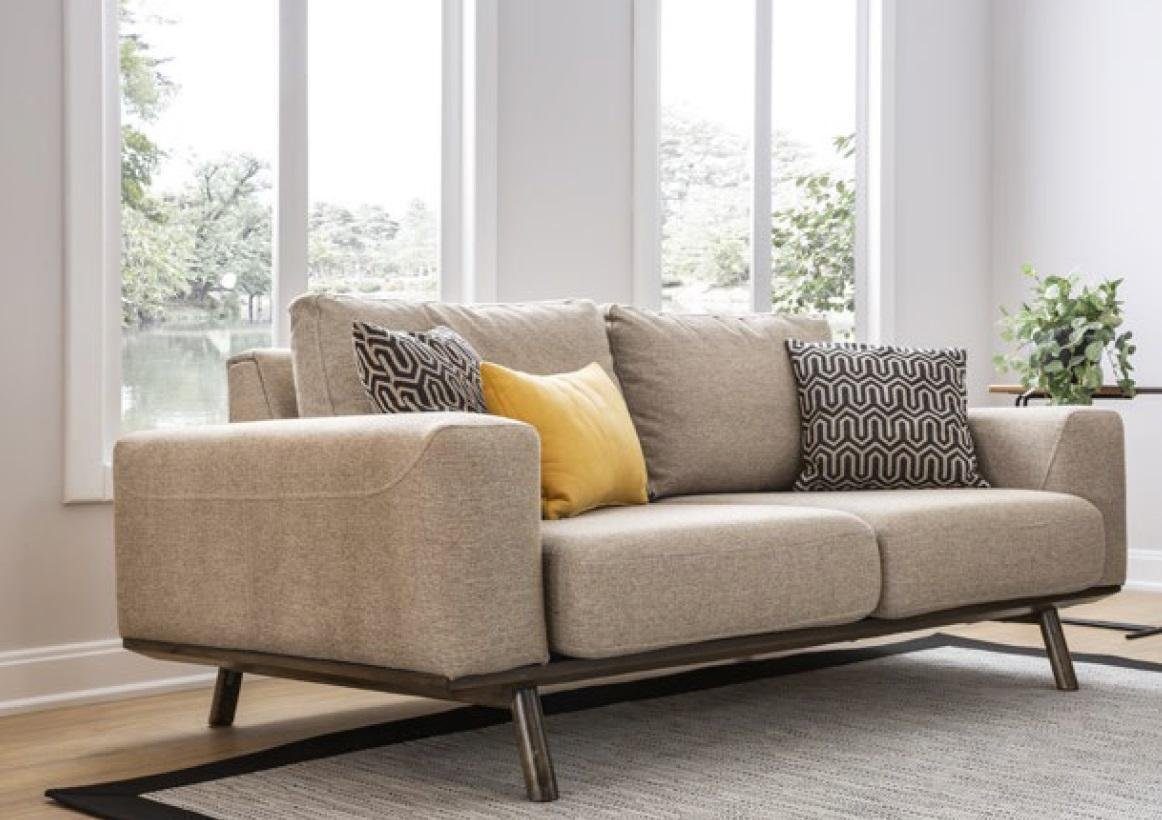 JVmoebel 2-Sitzer Sofa 2 Sitzer Design Polster Moderne Polster Sofas Textil Couch Möbel