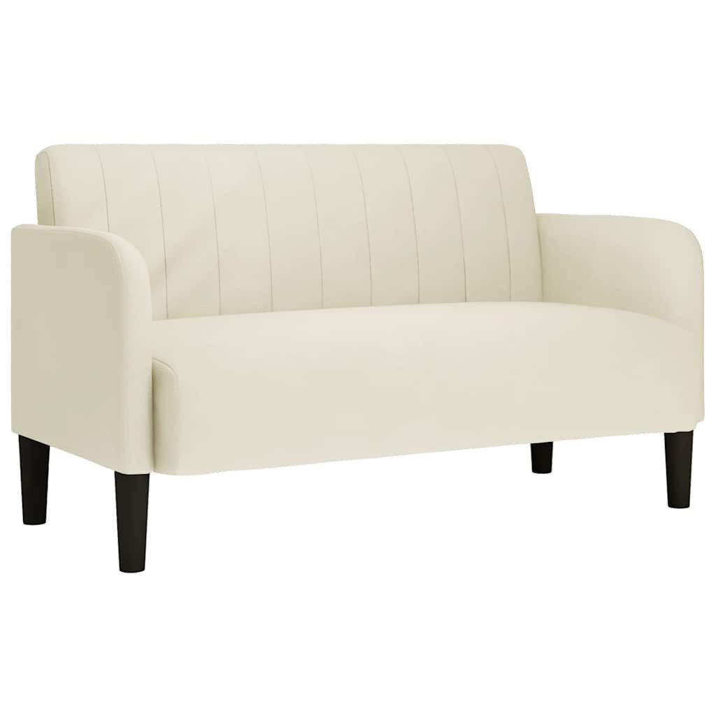 vidaXL Sofa Zweisitzer-Sofa Creme 109 cm günstig online kaufen