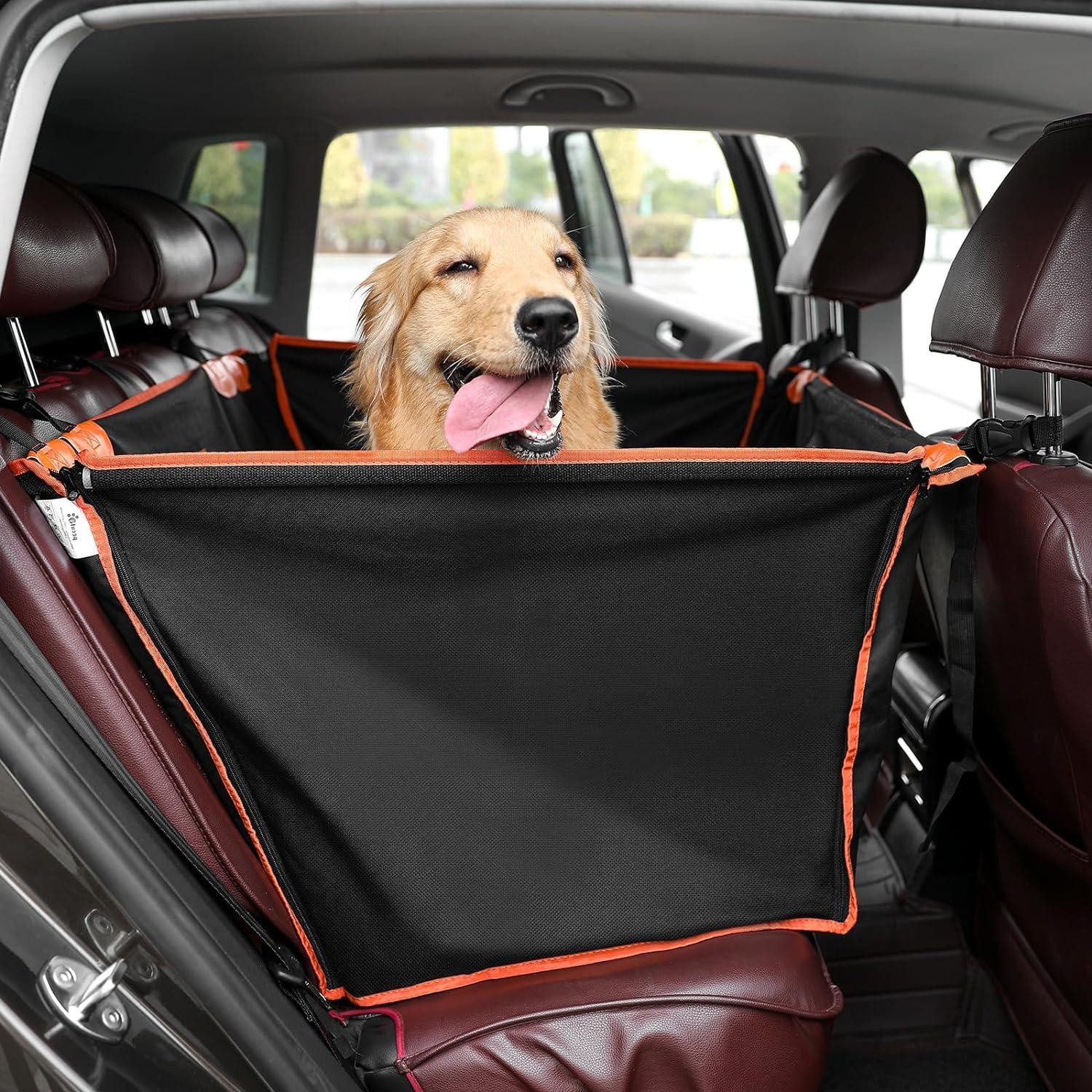 Hunde-Halsband Autositz für Hunde L 70*50*55 cm, Verstärkter Hundesitz mit 4
