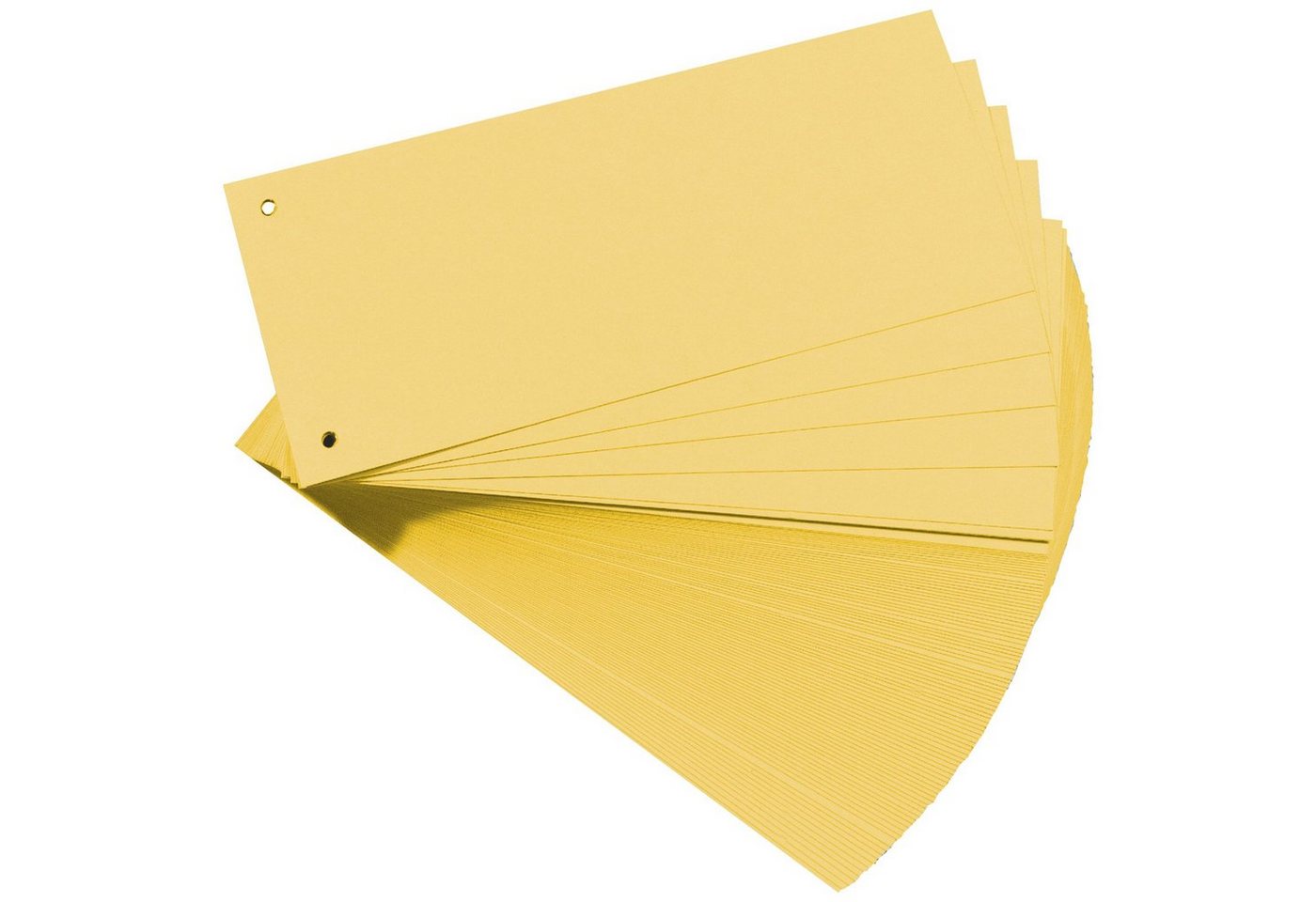 Falken Aktenordner, Trennstreifen Aktenfahnen Trennblätter Karton 240x105 mm Gelb