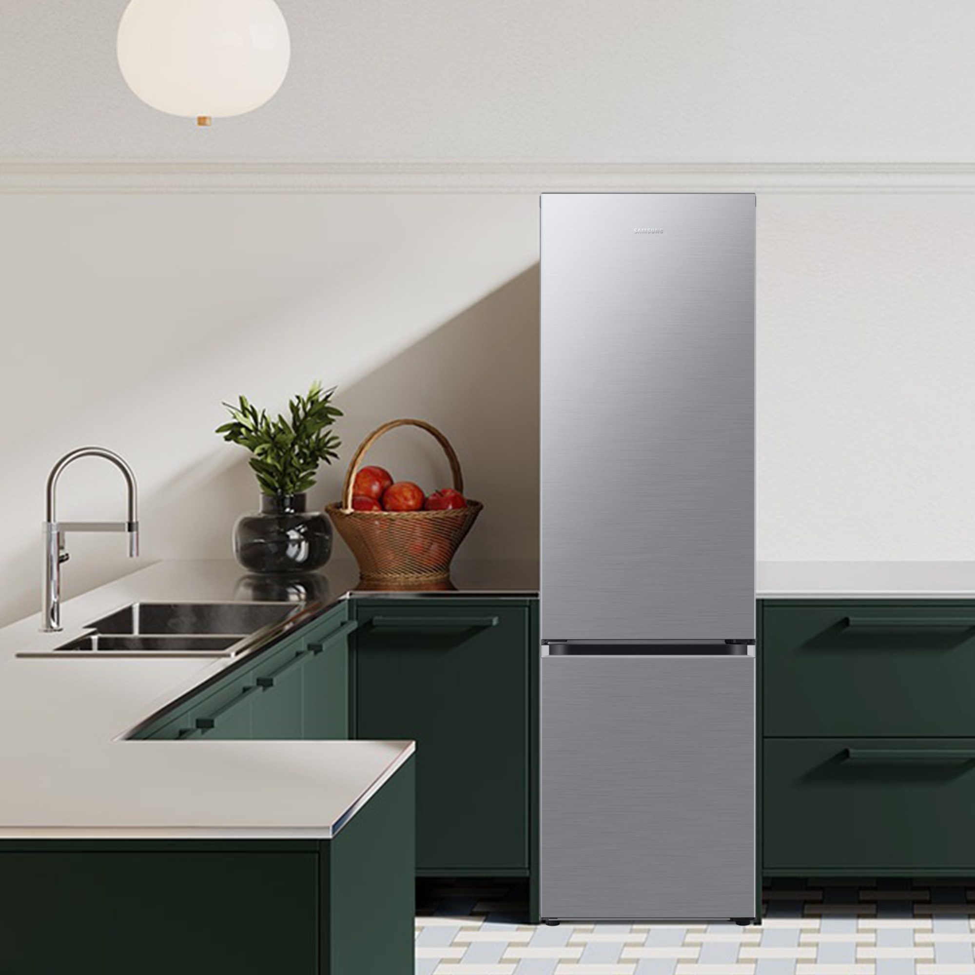 Samsung Kühl-/Gefrierkombination 8020 Serie RB38C7AGWS9, 203 cm hoch, 59,5 cm breit