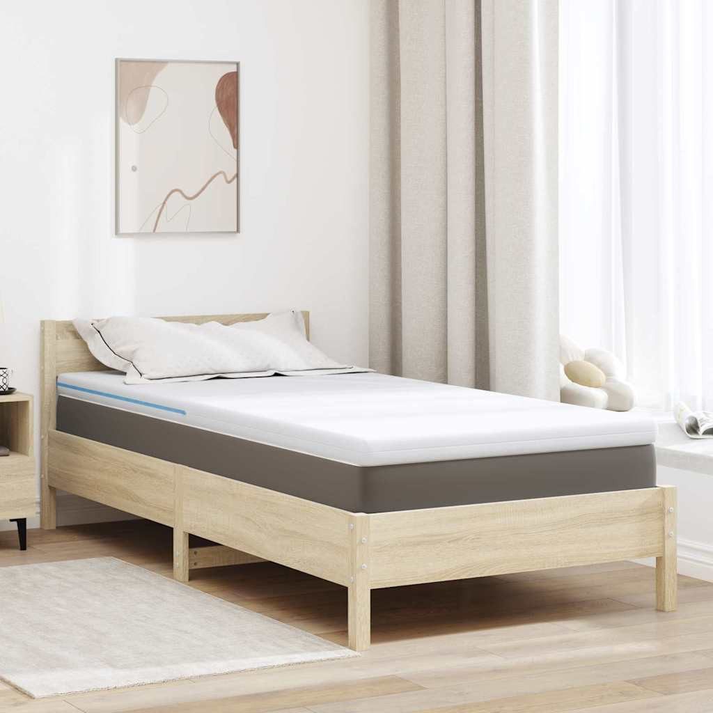 Matratzenauflage vidaXL, Matratzenauflage Weiß 90 x 190 cm Jacquard Stoff