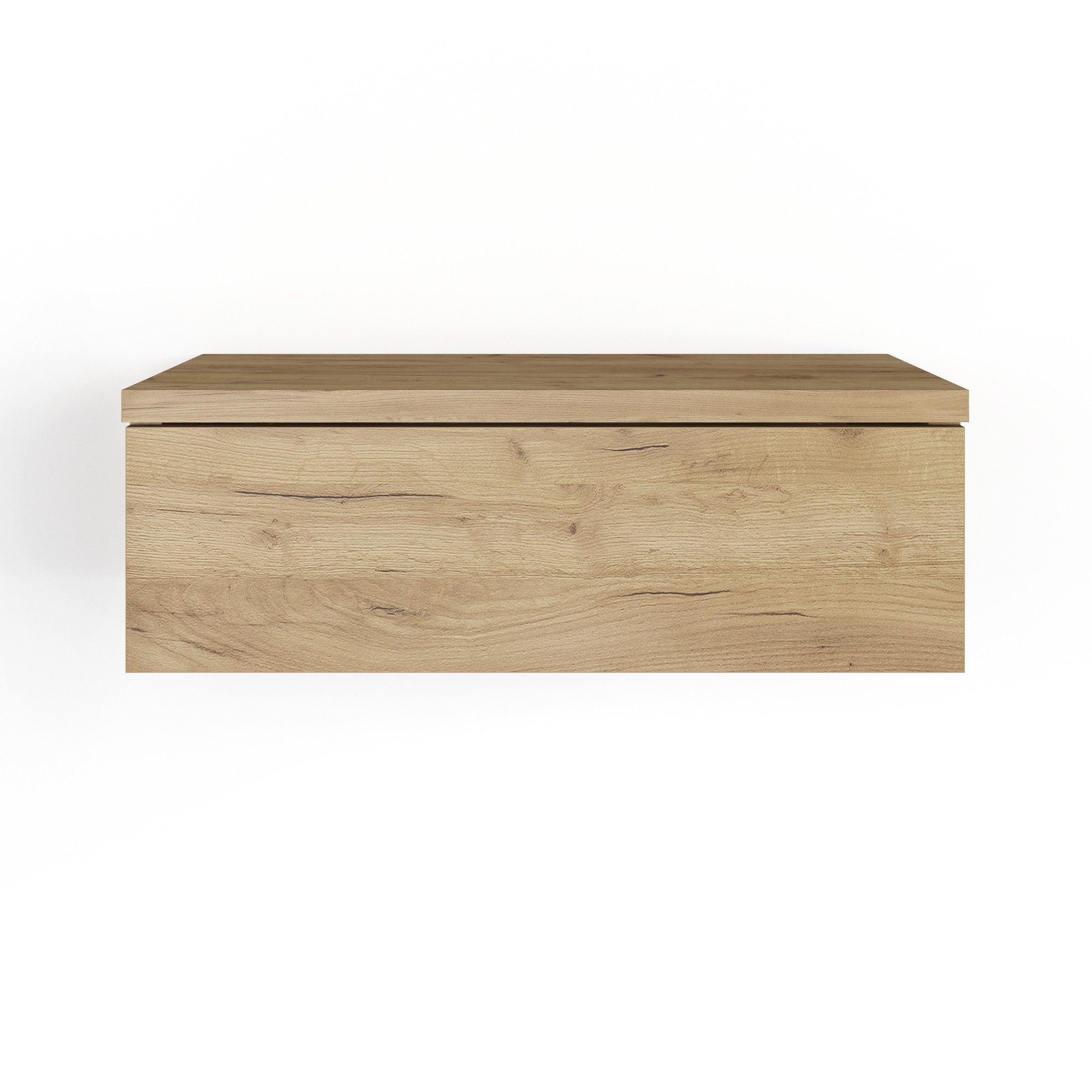 KOMTO Wandregal mit Schublade Monaco - Nachttisch Hängend Wandmontage, 1-tlg.