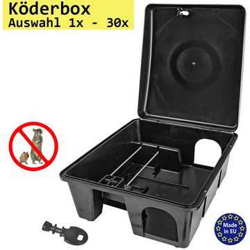 Petigi Köderbox 1-30x Köderstation Mäusefalle Mäusebox Rattenbox Köderbox Nagerstation