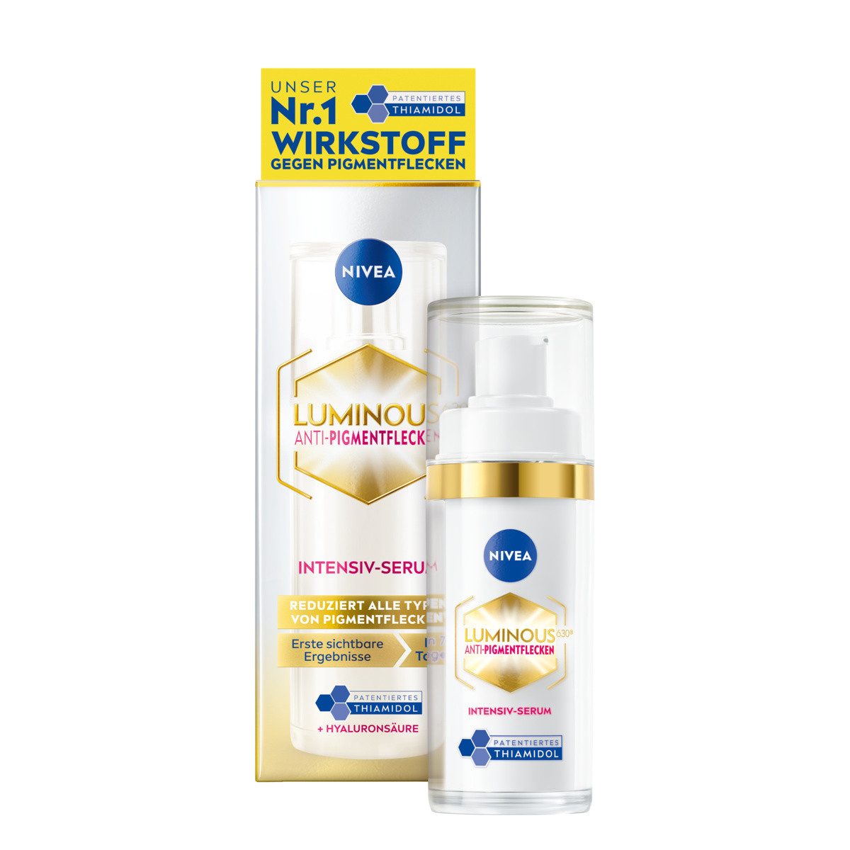 Nivea Gesichtsserum LUMINOUS630® Anti-Pigmentflecken Intensiv-Serum 30 ml, 1-tlg., mit 30 ml Inhalt