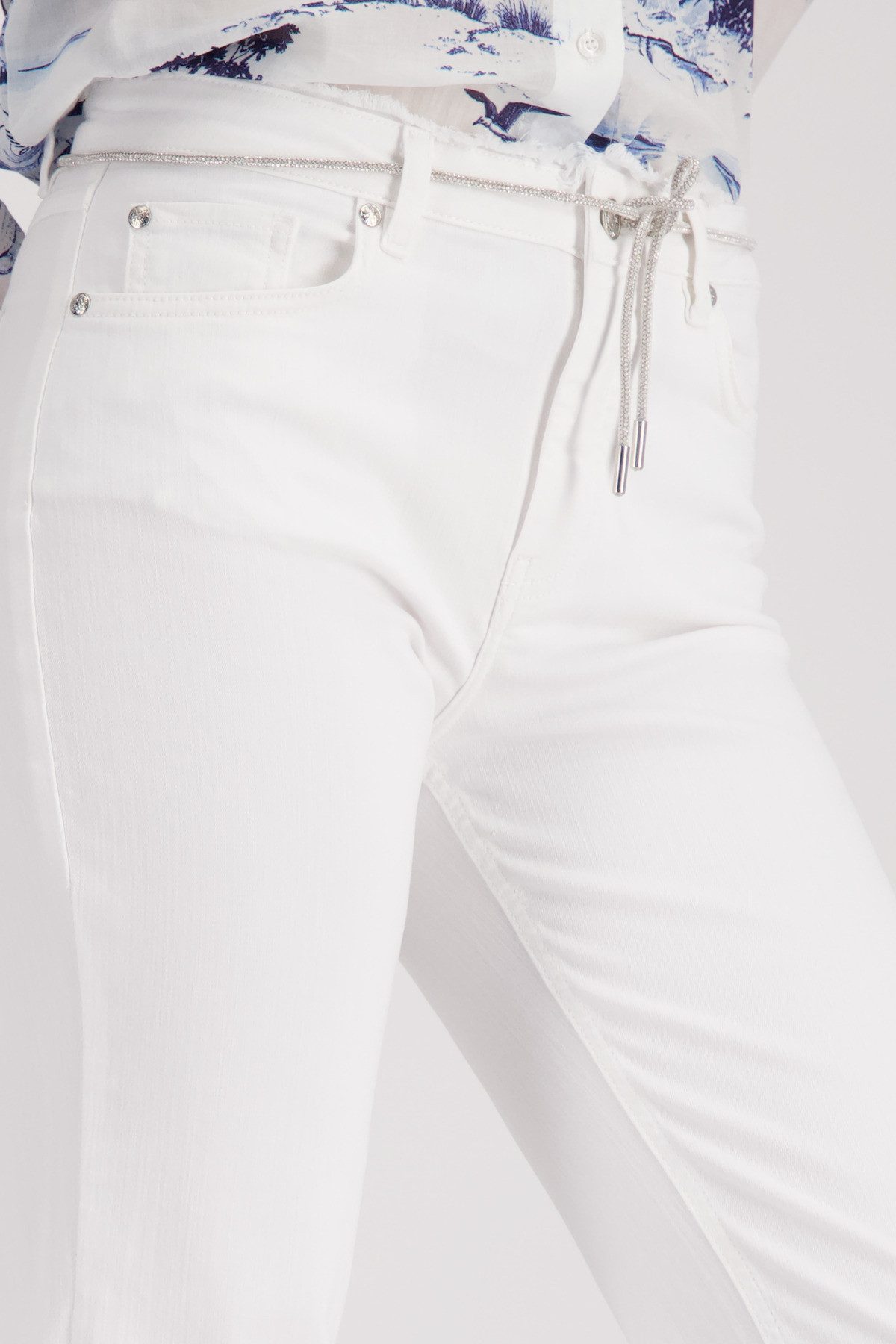 Monari 7/8-Hose Regular fit mit Kordelgürtel