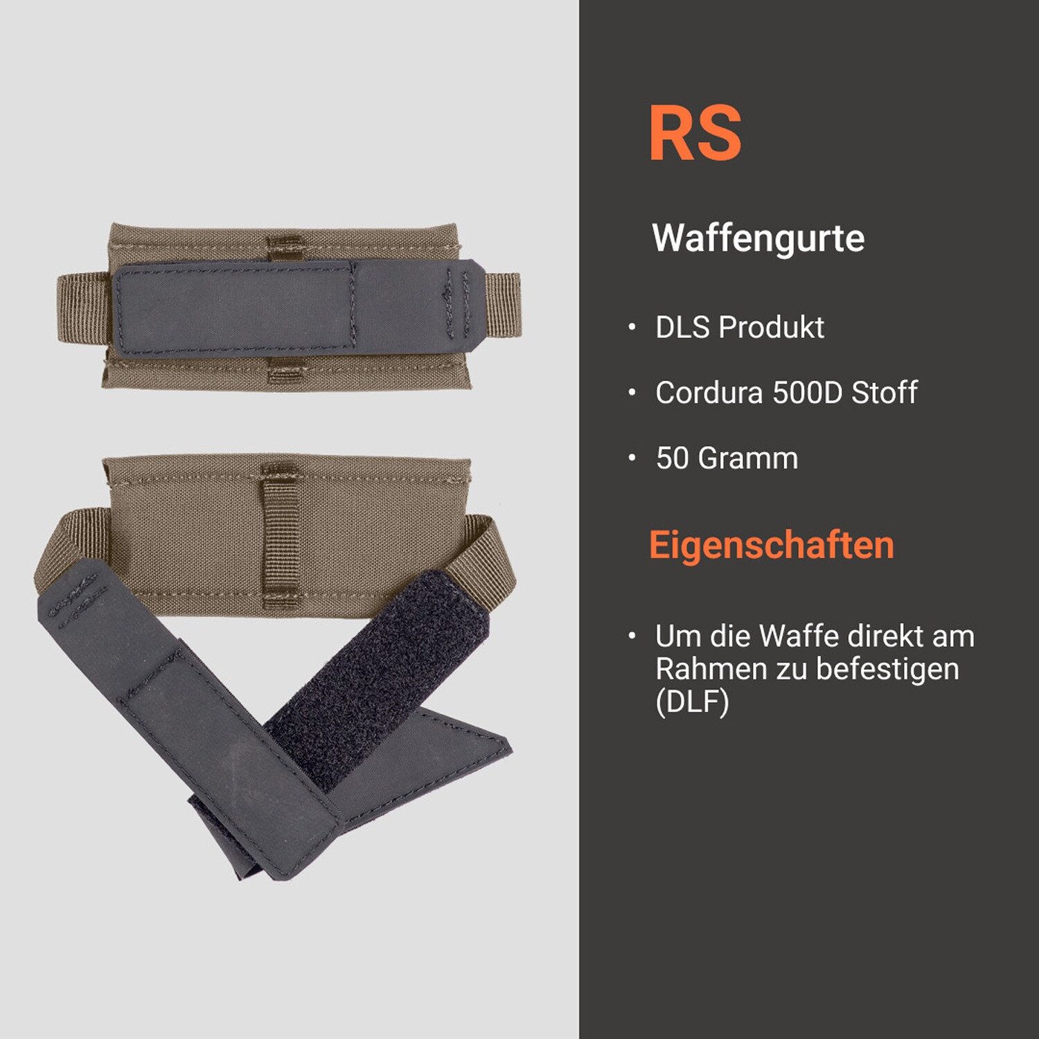 Vorn Freizeitrucksack Waffengurt RS