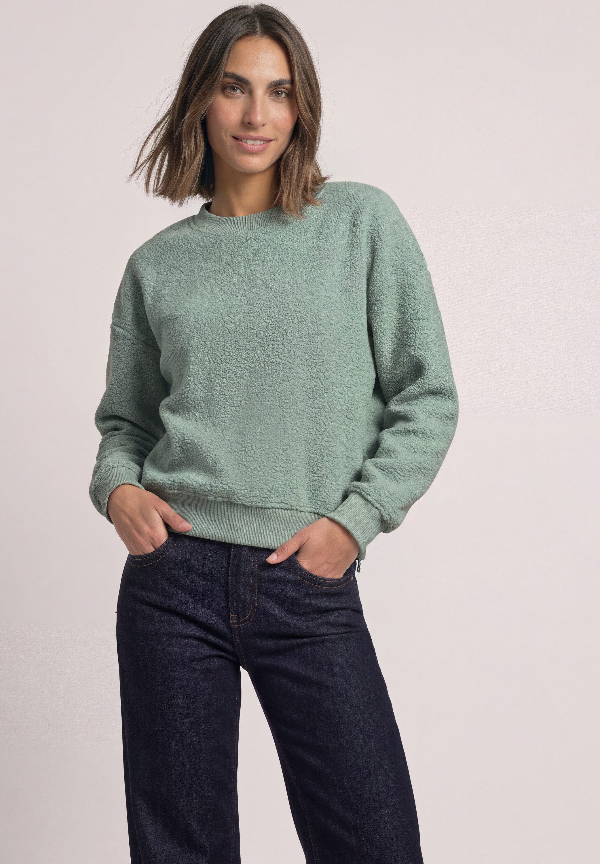 STREET ONE Sweatshirt in Unifarbe
