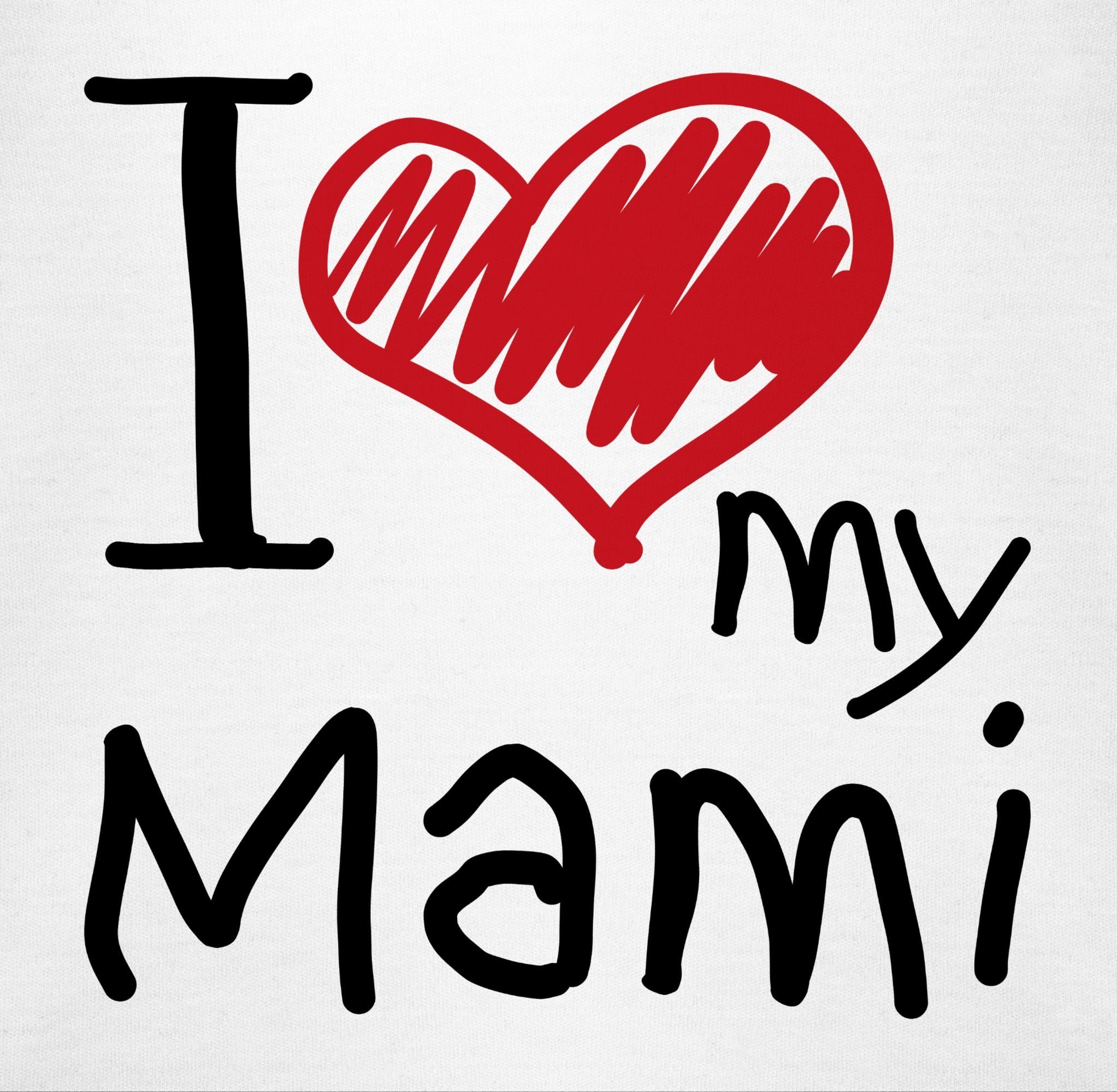 Weiß Shirtbody Muttertagsgeschenk love Mami Shirtracer I 1 my (1-tlg)