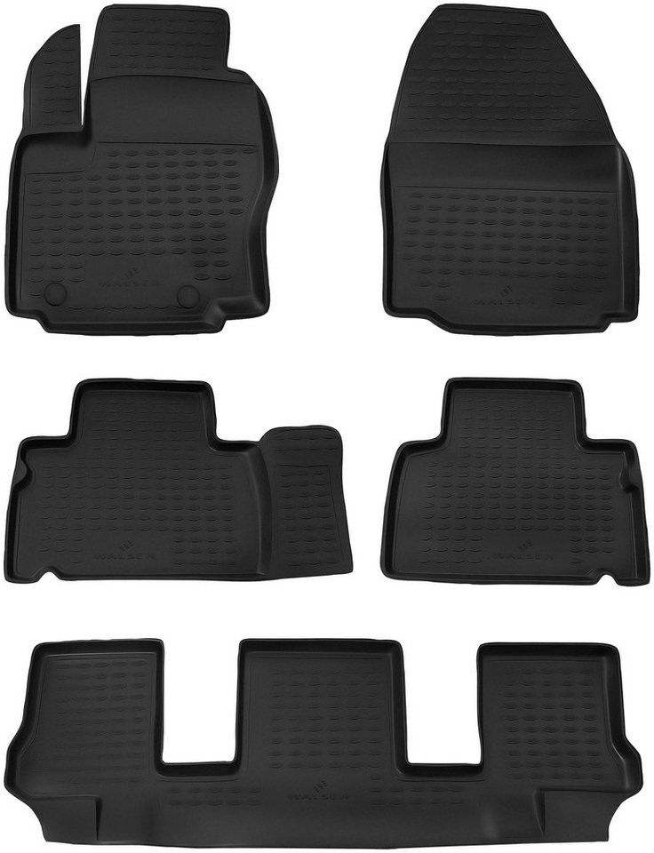 WALSER Passform-Fußmatten XTR (4 St), für Ford Galaxy II 05/2006 - 06/2015