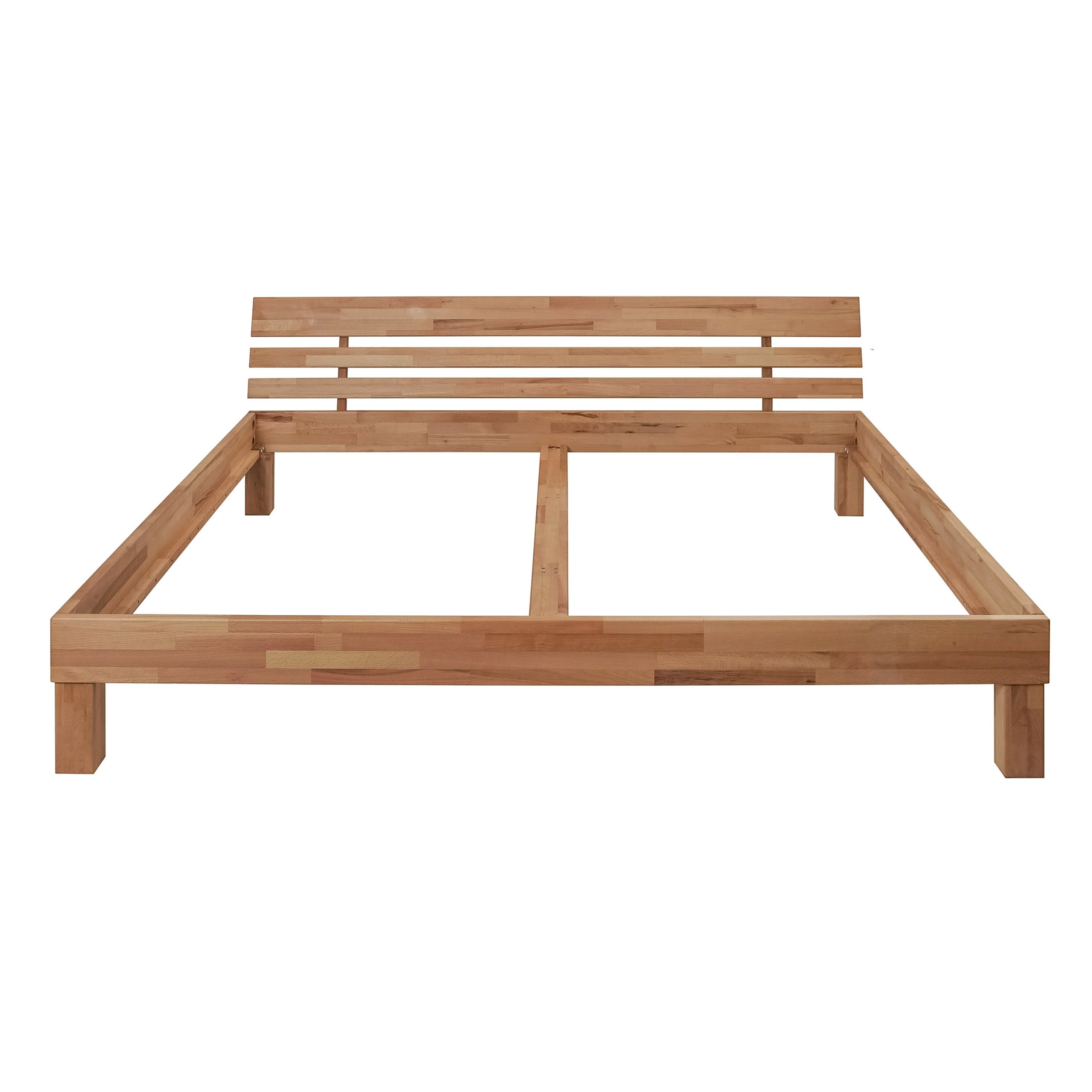 Krok Wood Massivholzbett Julia in Buche mit Kopfteil