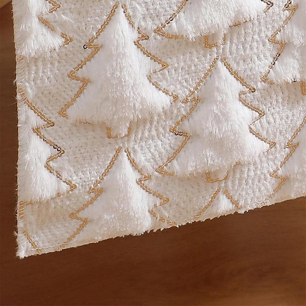 CLTYQ Tischläufer Tischläufer Halloween mit 3D-Weihnachtsbaum,Weich günstig online kaufen