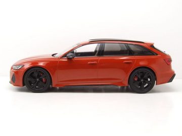 Minichamps Modellauto Audi RS6 Avant Kombi 2019 orange metallic Modellauto 1:18 Minichamps, Maßstab 1:18