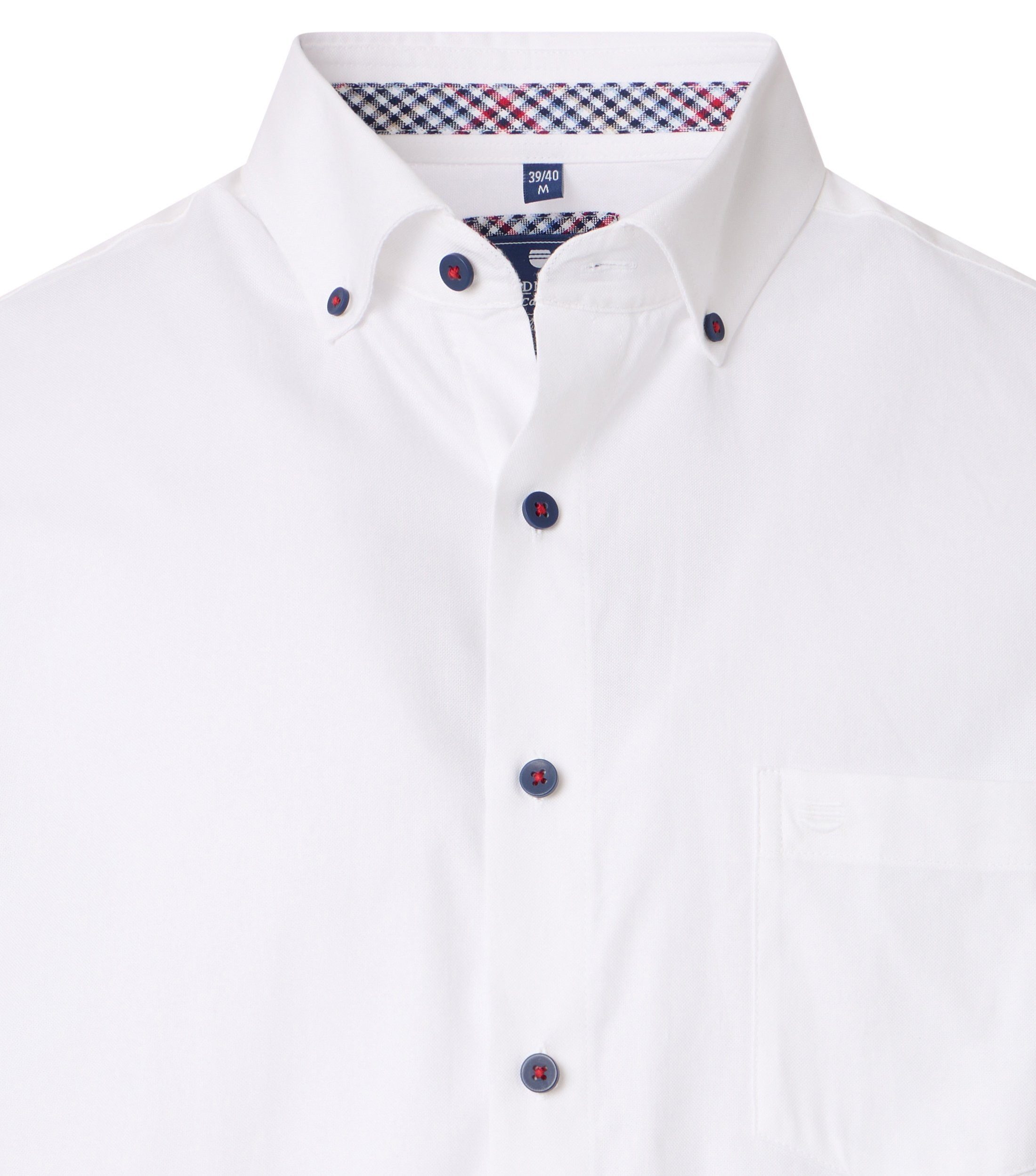 Redmond Kurzarmhemd uni Modern Fit