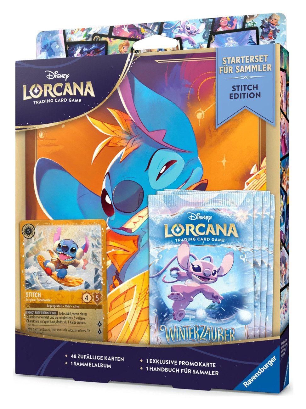 Ravensburger Sammelkarte Disney Lorcana TCG Starterset für Sammler Stitch Edition *Deutsche Edi