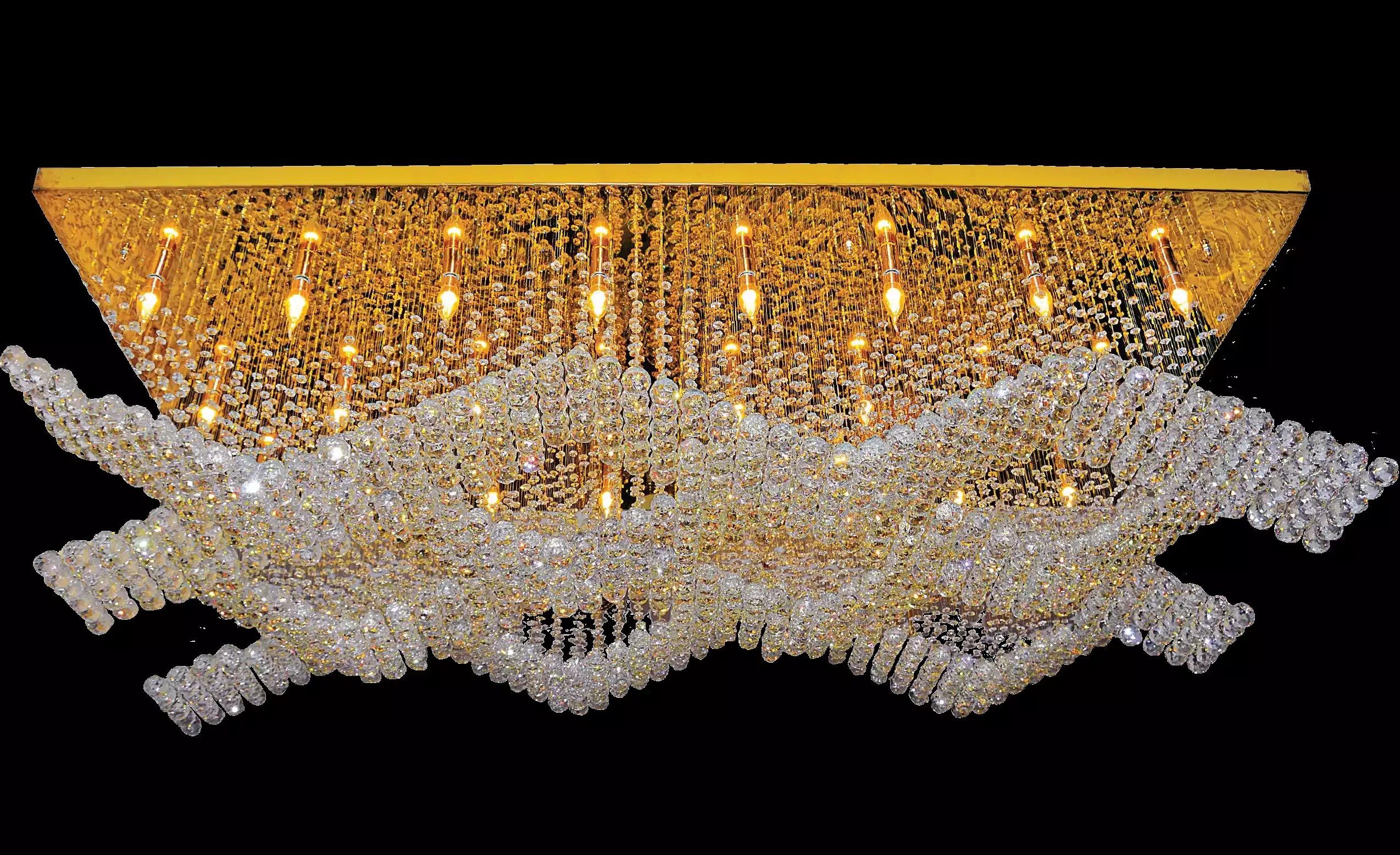JVmoebel Hängeleuchte Luxuriöse Hängeleuchte aus Metall in Gold mit modernem Design, Leuchtmittel wechselbar, Made in Europa