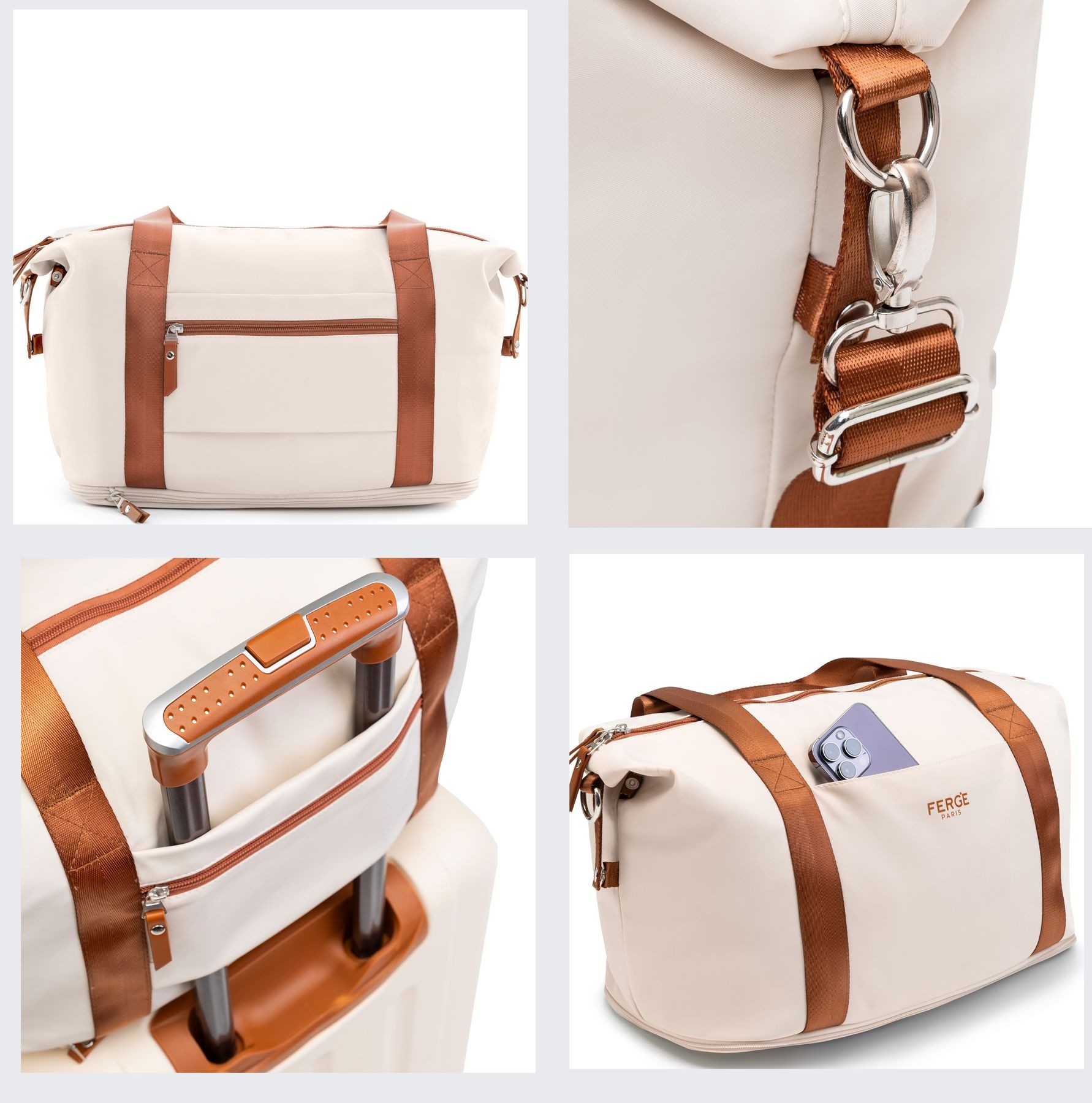 FERGÉ Kofferset Hartschale 5-teilig Koffer Set Reisegepäck MILANO, 4 Rollen, (5er Kofferset stabil und leicht mit Zahlenschloß, 5 tlg., Trolley Set 5 Größen Handgepäck Koffer M XL Reisetasche Kulturtasche), 5er Gepäckset, Premium Rollkoffer 4 Rollen, Reisetasche, Kulturtasche