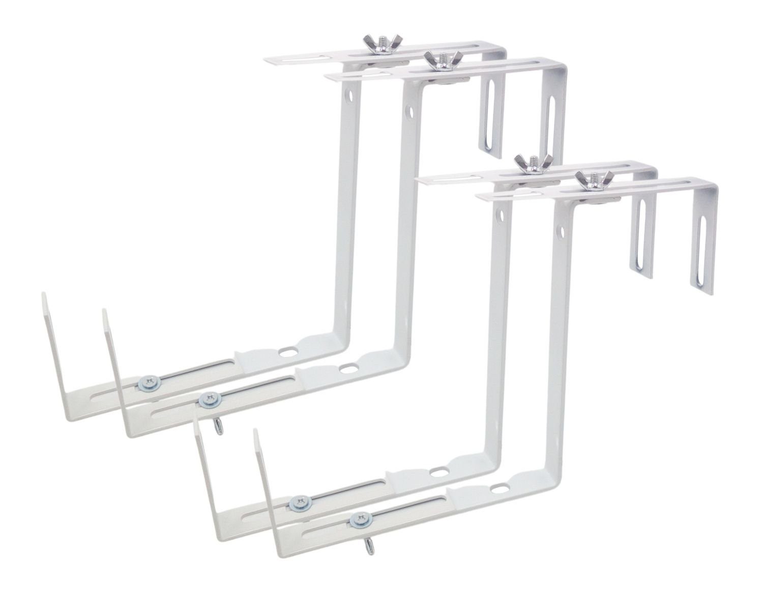 BURI Blumenkastenhalter 2x 2er Set Balkonkastenhalter günstig online kaufen